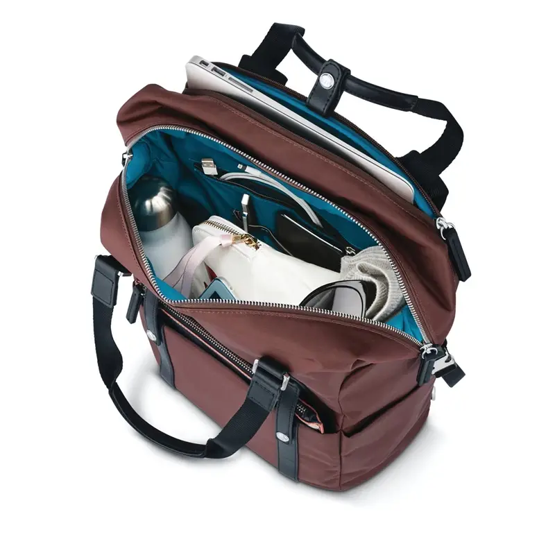 Chocolate Plum/Rose Gold Mirror & Sarah Jessica Parker: The Carried Away Convertible Laptop Backpacks | 8239-VOTLZ - SAMSONITE OUTLET