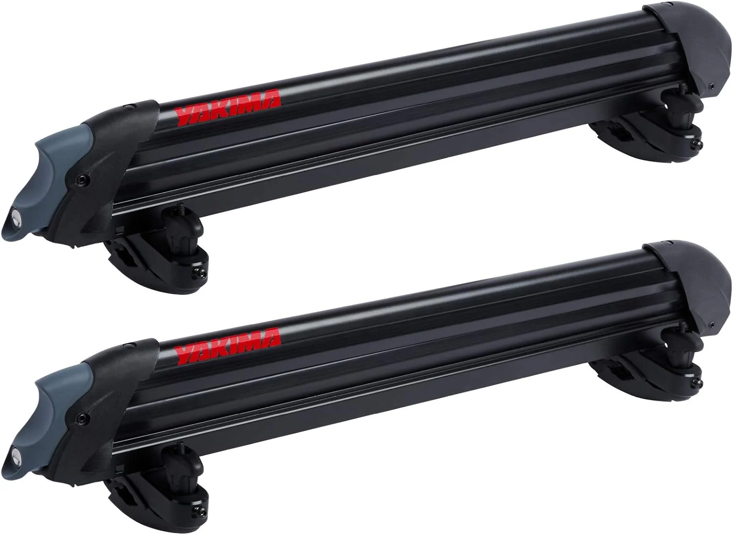 Porte-skis et snowboards Yakima PowderHound 6, compatible avec jusqu'à 6 paires de skis ou 4 snowboards, silencieux, compatible avec la plupart des barres de toit, noir