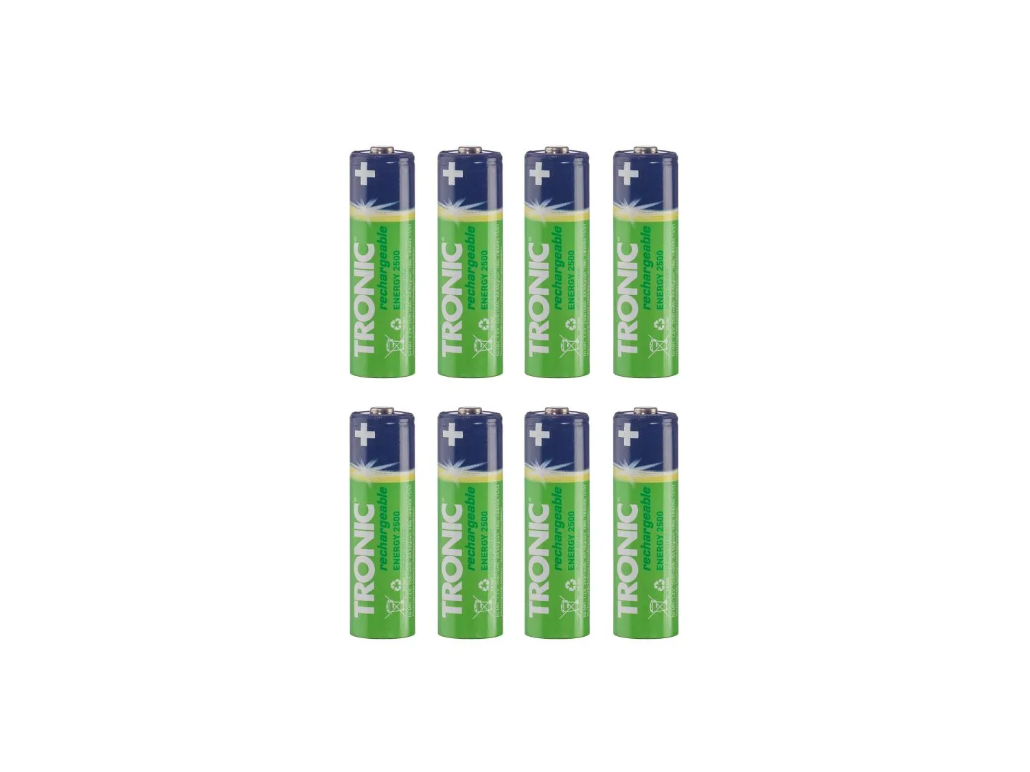 TRONIC Piles AA ou AAA, 8 pices