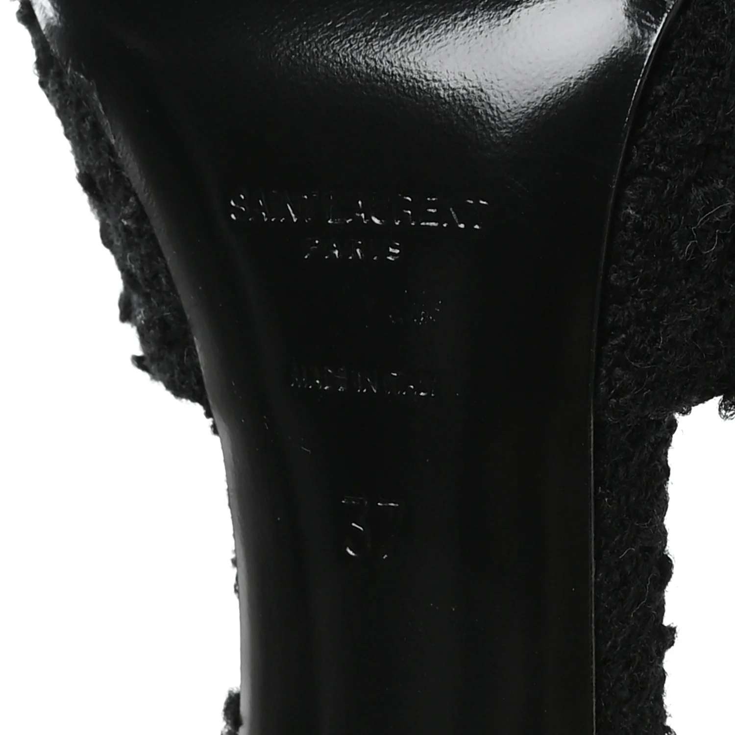 Boucle Tweed La 16 95 Mule Sandals 37 Black