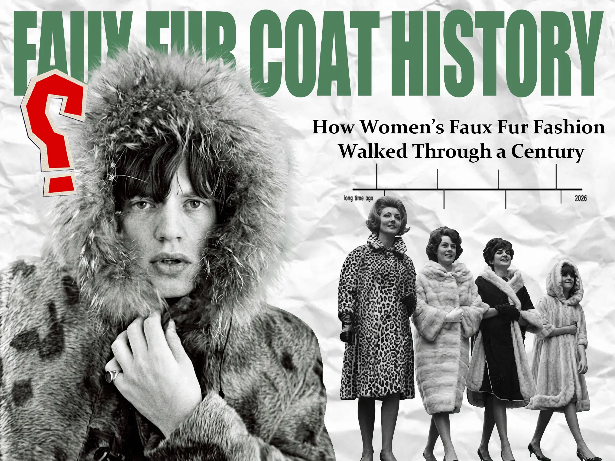 womens-faux-fur-coat-fashion-history.webp Black-and-white fashion collage illustrating the history of women’s faux fur coats.