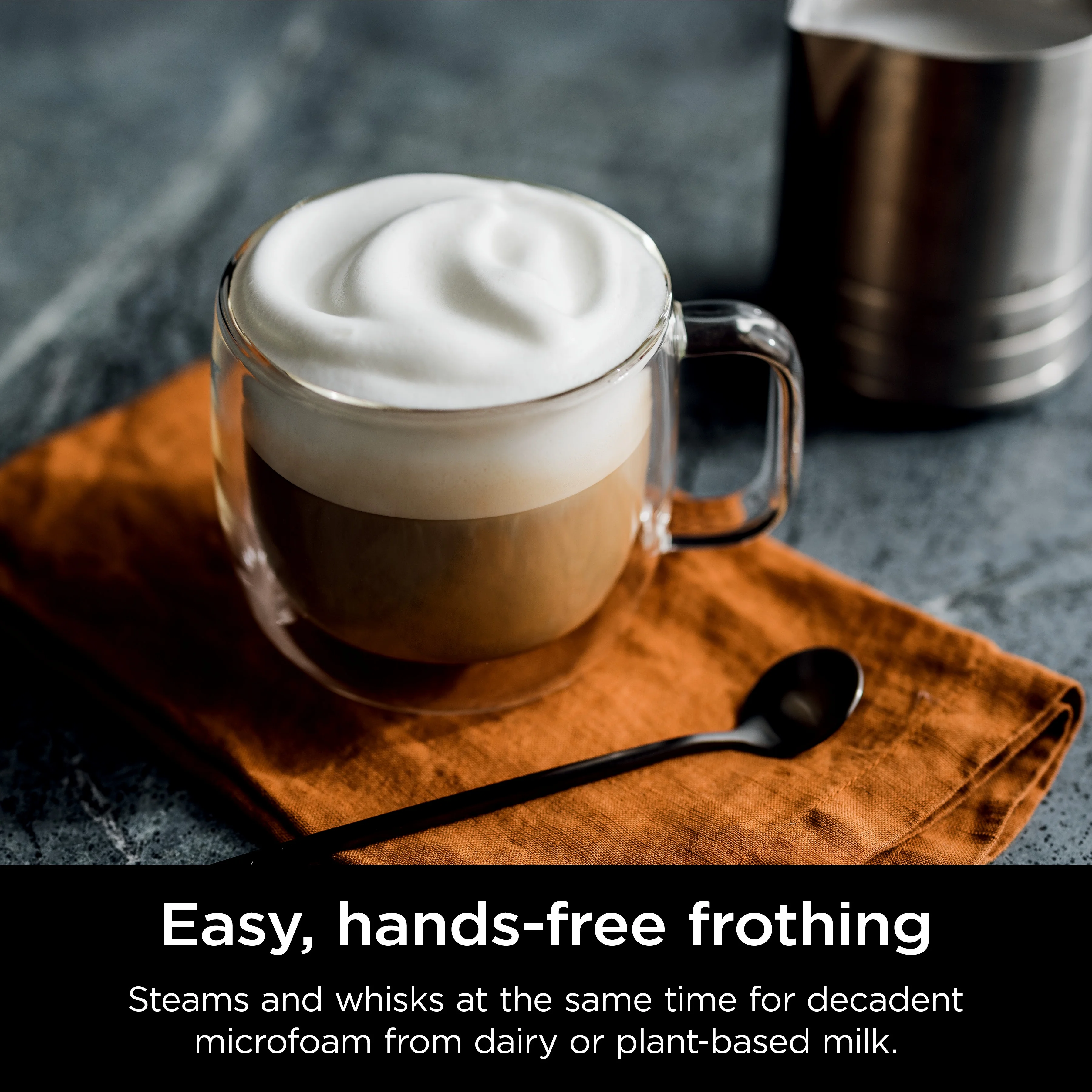 Luxe Cafe Premier Series, Stainless Steel Espresso Machine and Drip Coffee Maker with integrated Coffee Grinder and Milk Frother, ES601(Machine Only) - Image 9