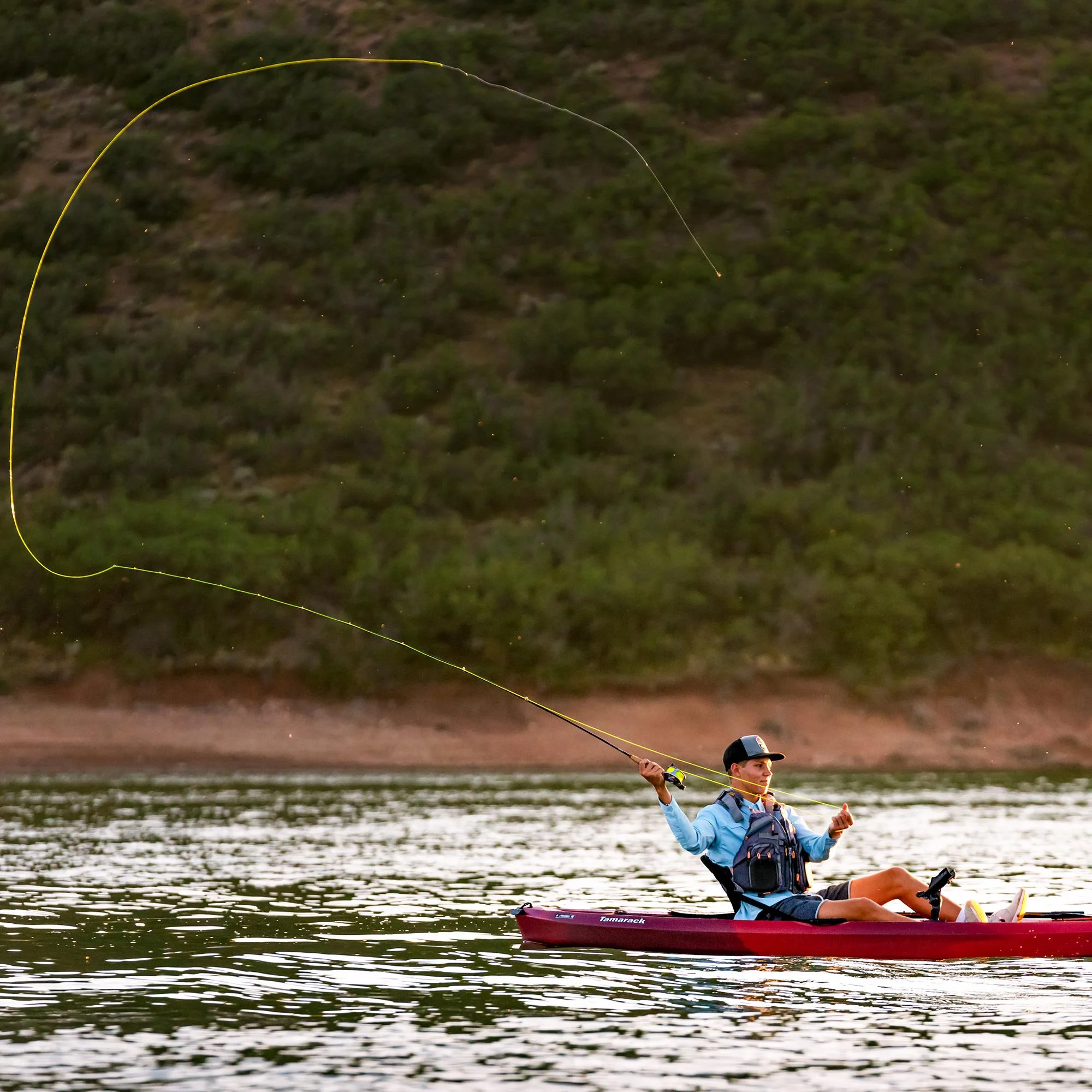 Lifetime Tamarack Angler 10 Ft. Fishing Kayak, Volcano Fusion (91340)