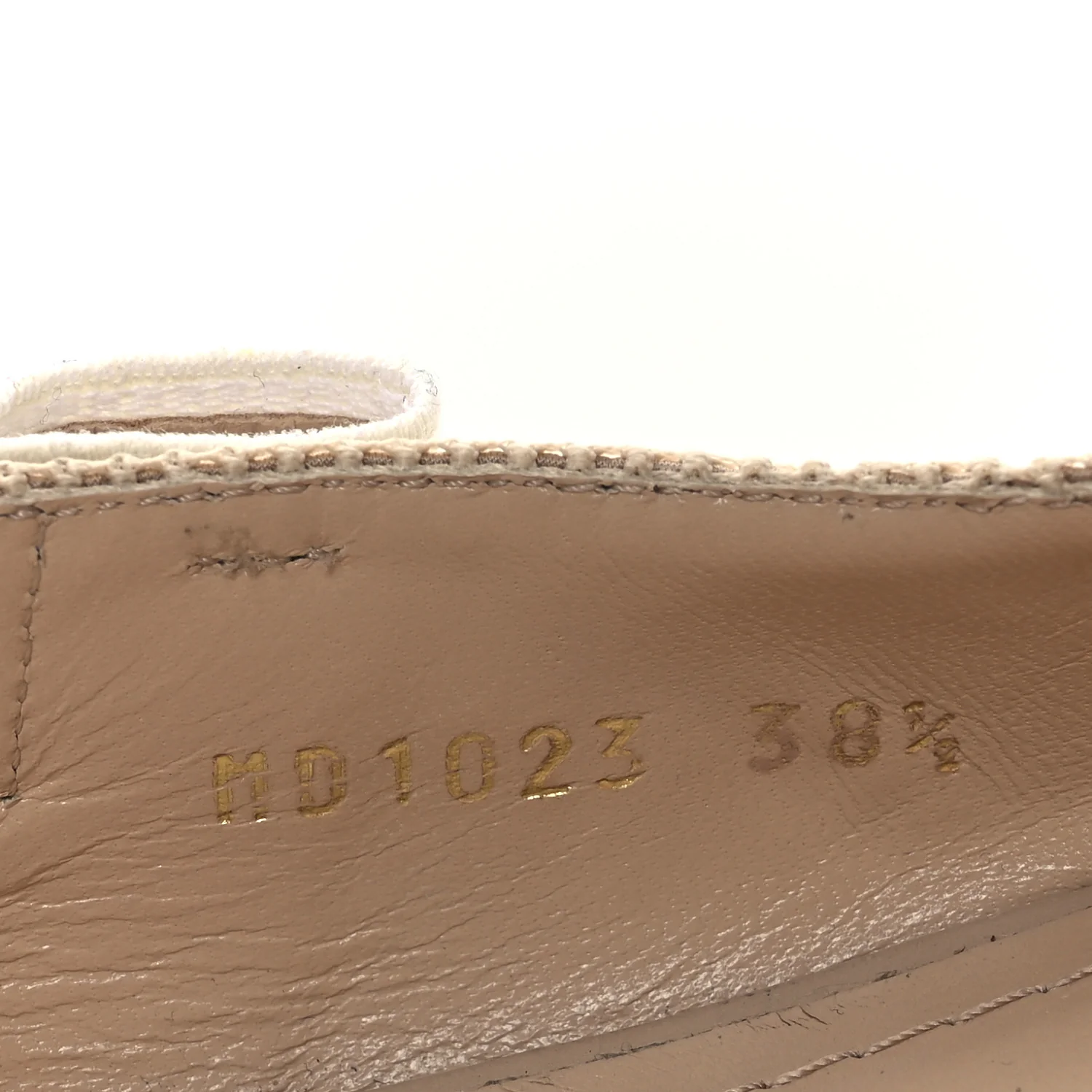 Technical Canvas Ribbon J'Adior Slingback Ballet Flats 38.5 Powder Nude