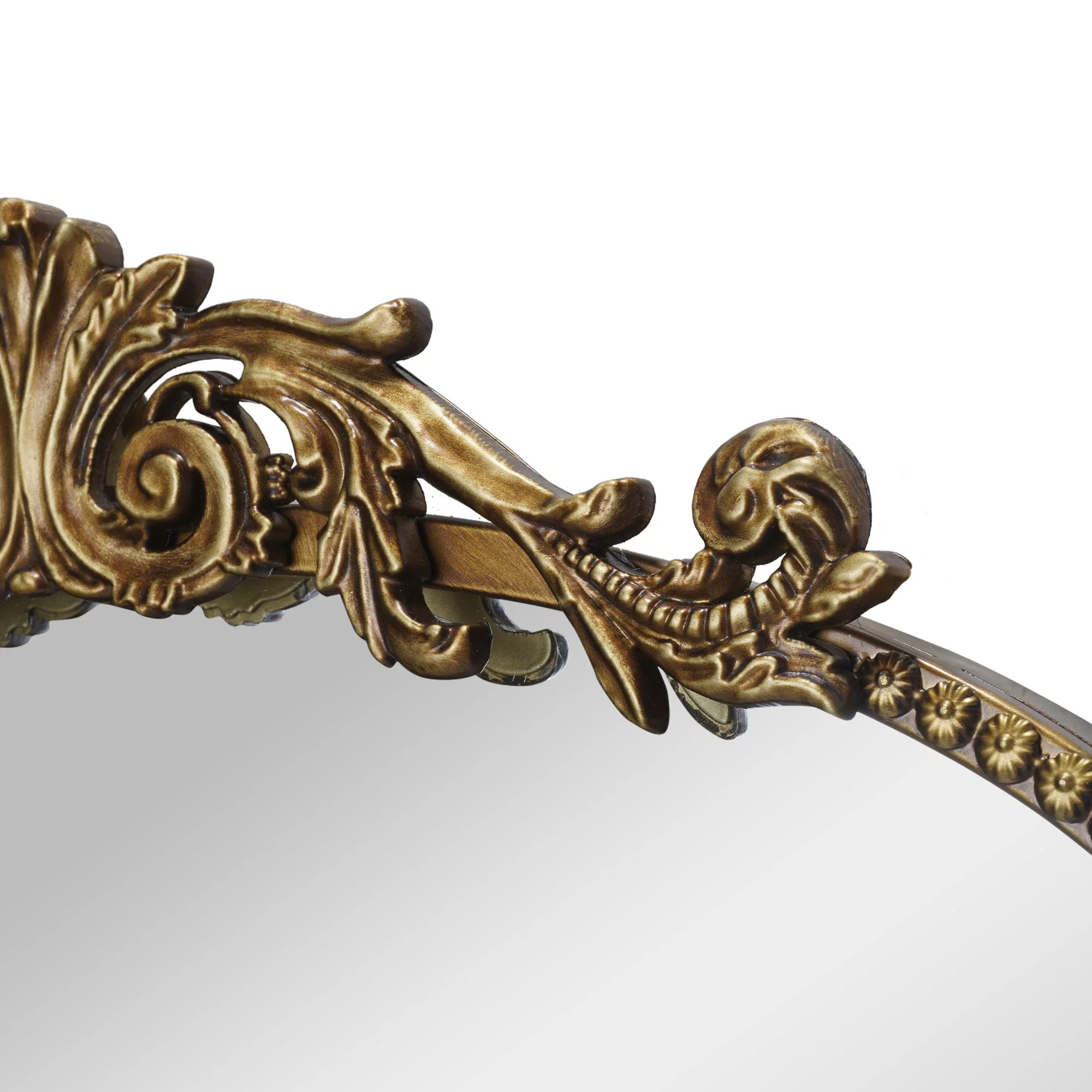 Better Homes Gardens 20" x 30" Arch Metal Wall Mirror Décor in Gold Image 4
