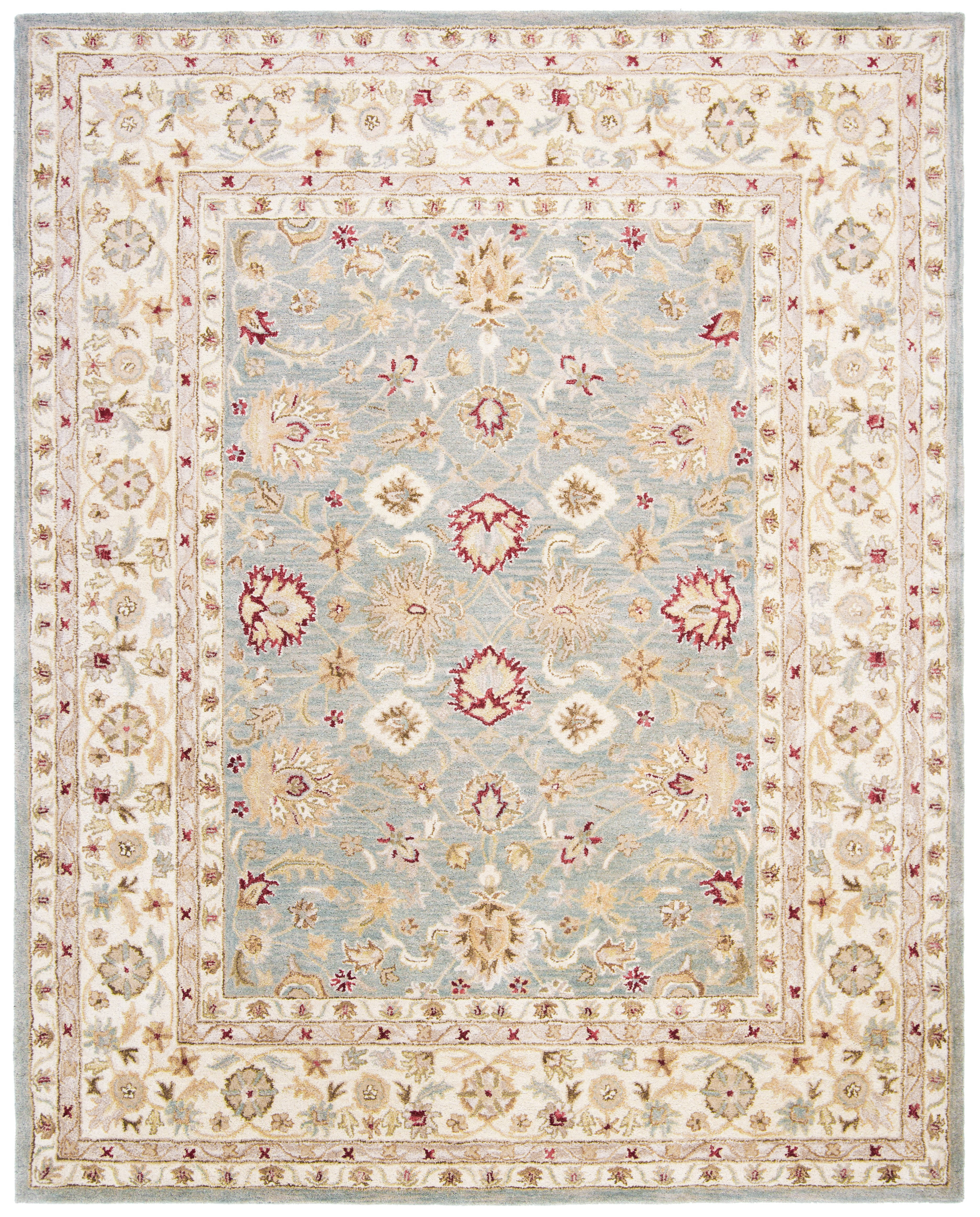 Safavieh Antiquity Grey Blue & Beige 8' x 8' Square Rug