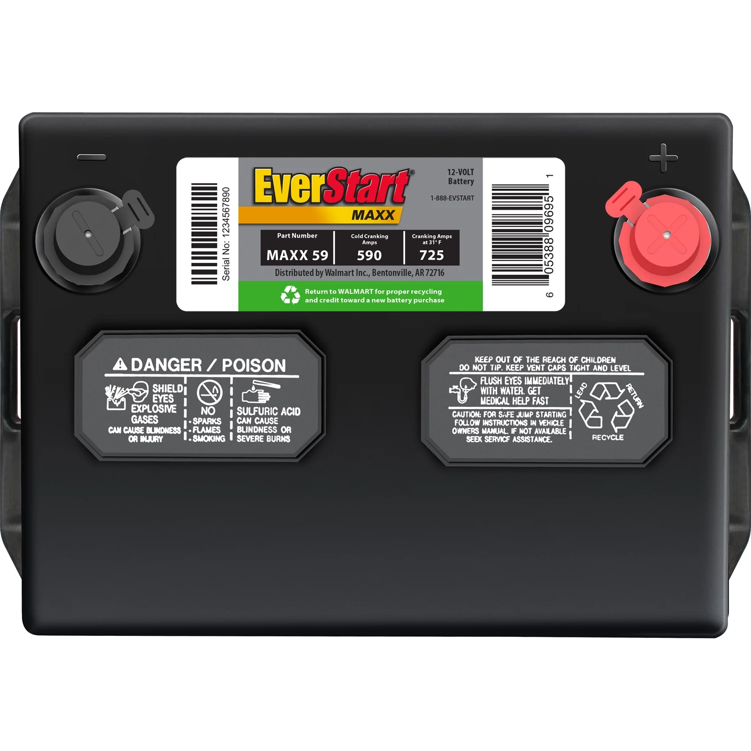 Maxx Lead Acid Automotive Battery, Groups Size 59 12 Volt, 590 CCA - Image 7