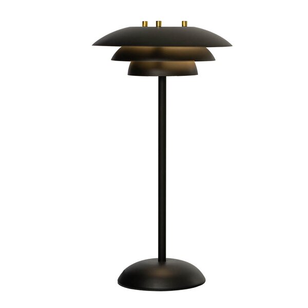 Epsilon Recharge portabel bordlampe 37 cm svart