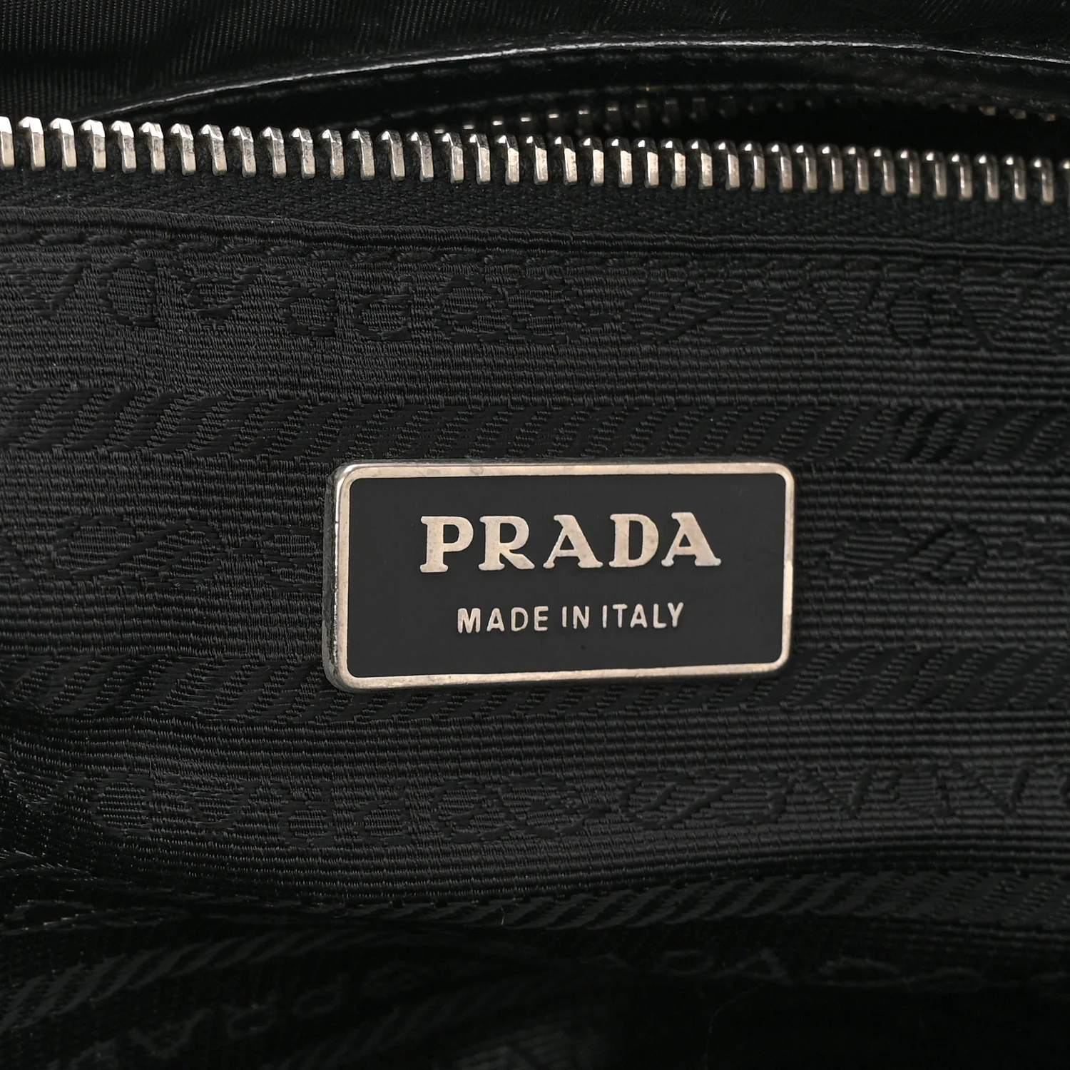 Tessuto Nylon Saffiano Tote Black