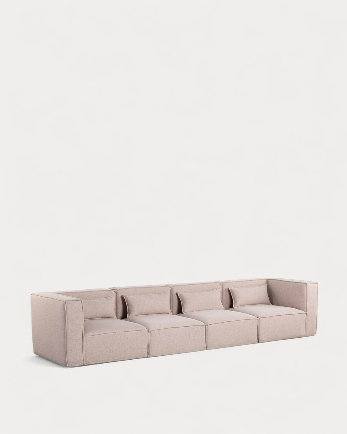 Kilhe Tela - Sofá Modular de 4 Piezas con 2 Sillones Esquineros de Tela Kilhe