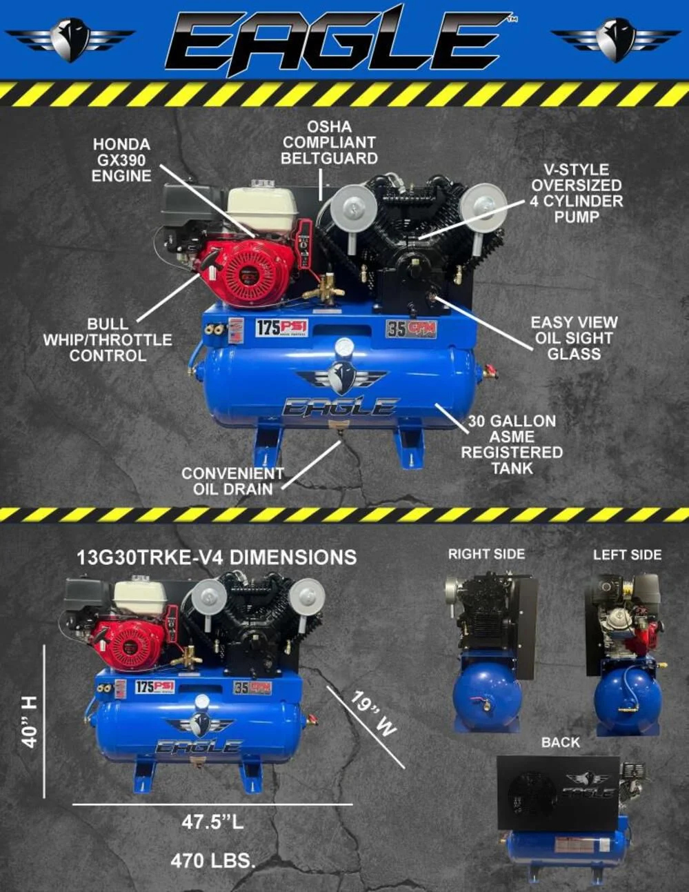 Compressor 30 Gallon Air Compressor Truck Mount - Image 5