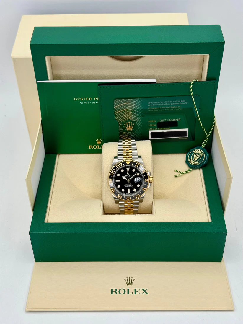 [Super Clone]Rolex 126713GRNR GMT-Master II Black Dial Two-Tone 40mm Watch