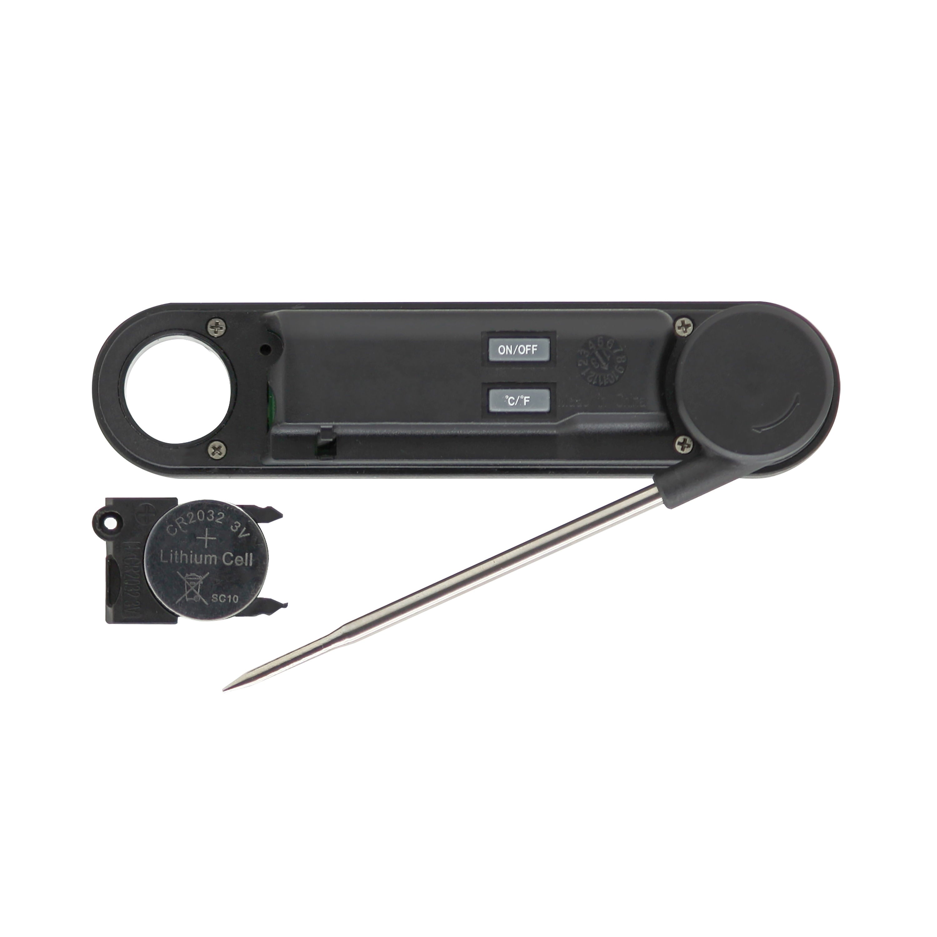 Digital Folding Probe Meat Thermometer with Blue Backlight Display