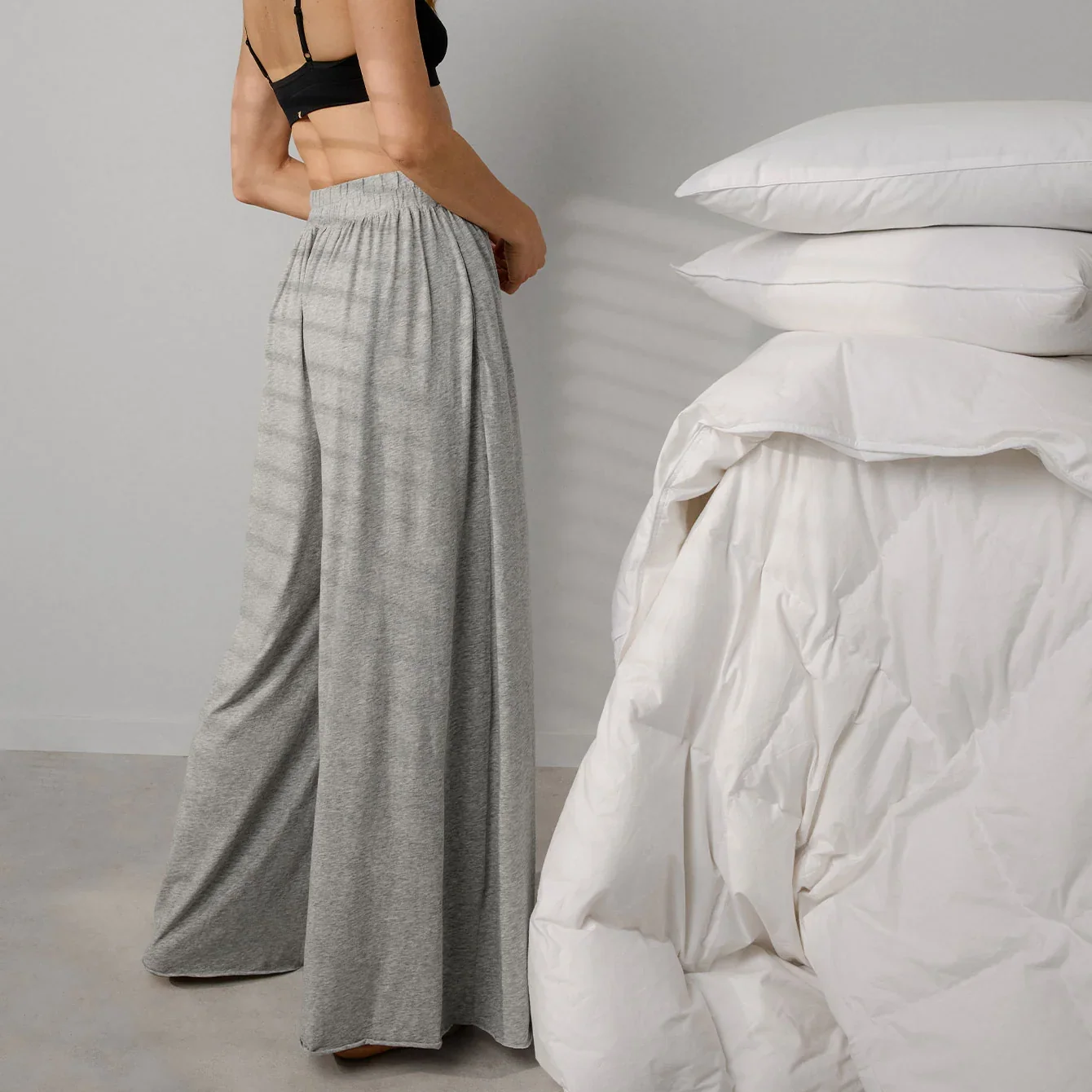 Organic Pima Wide Leg Pant