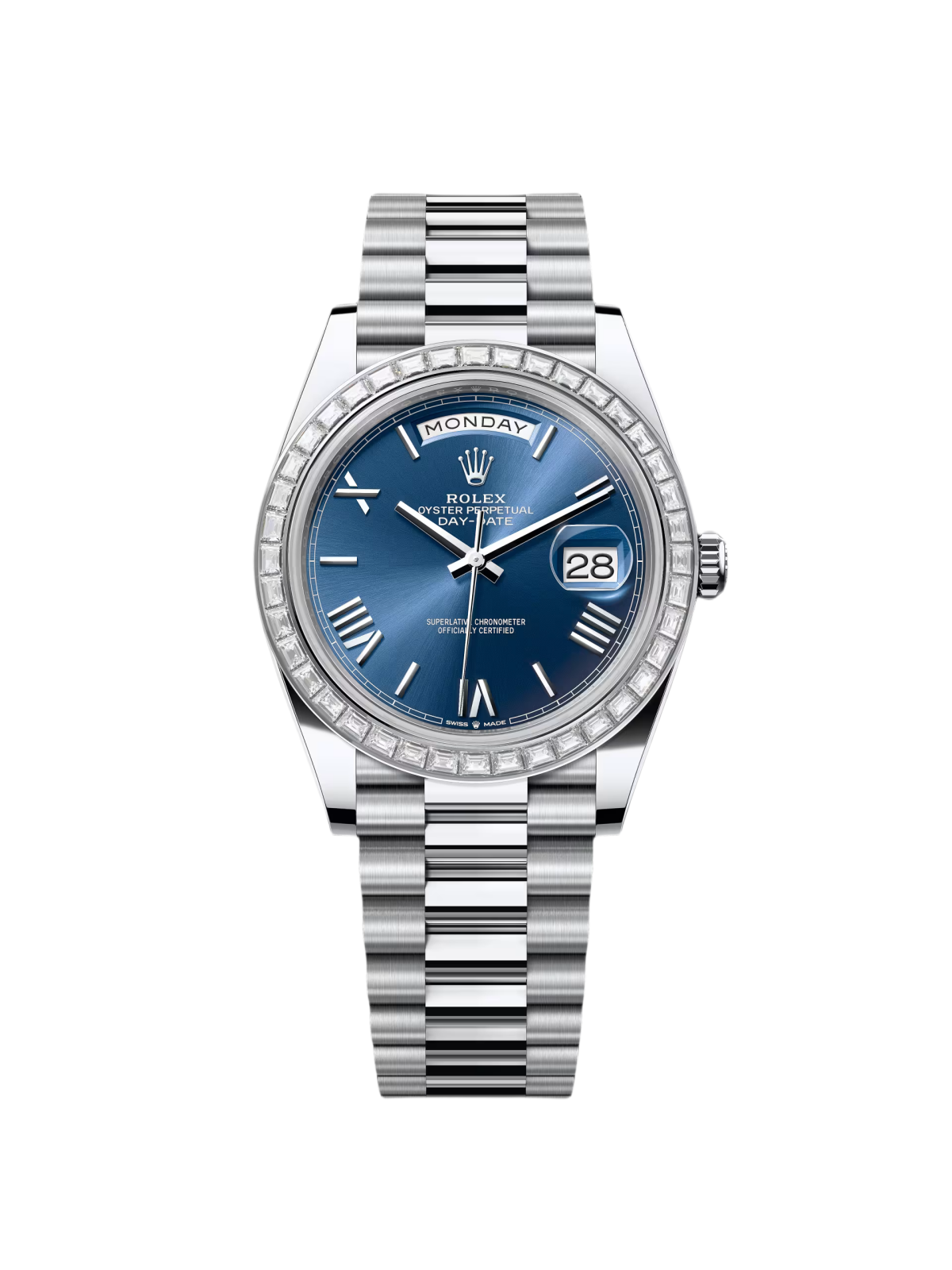 [Super Clone]RLX Day-Date 40mm 228396TBR-0026 Blue Roman Dial