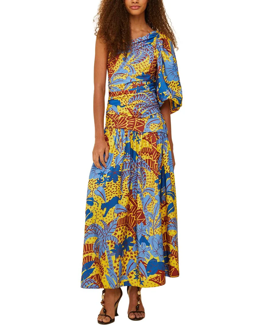 Farm Rio Jungle Panther Midi Dress