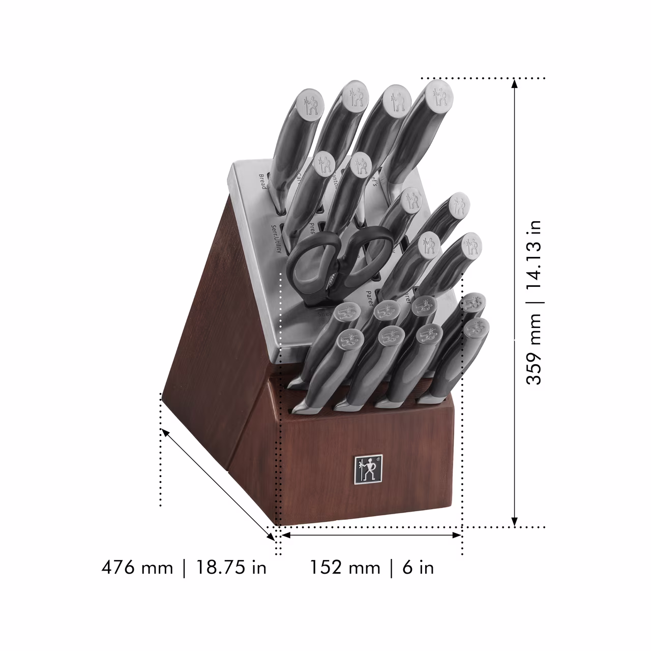 Graphite 14-pc Self-Sharpening Knife Block Set(14) - Image 3