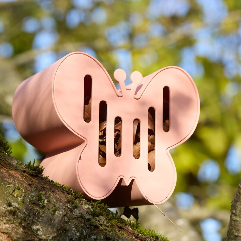Sommerfuglhus 19 cm rosa