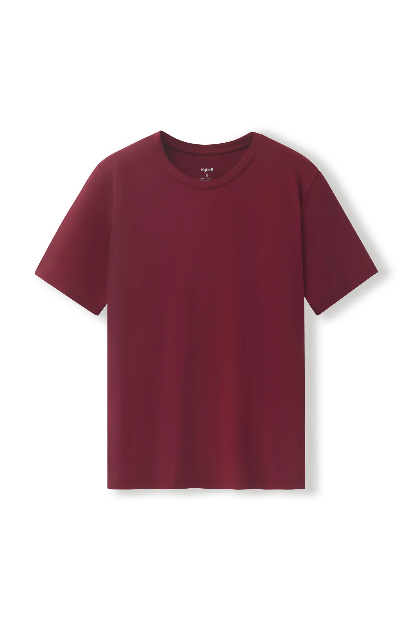 Men's Crew Neck Tee in Burgundy