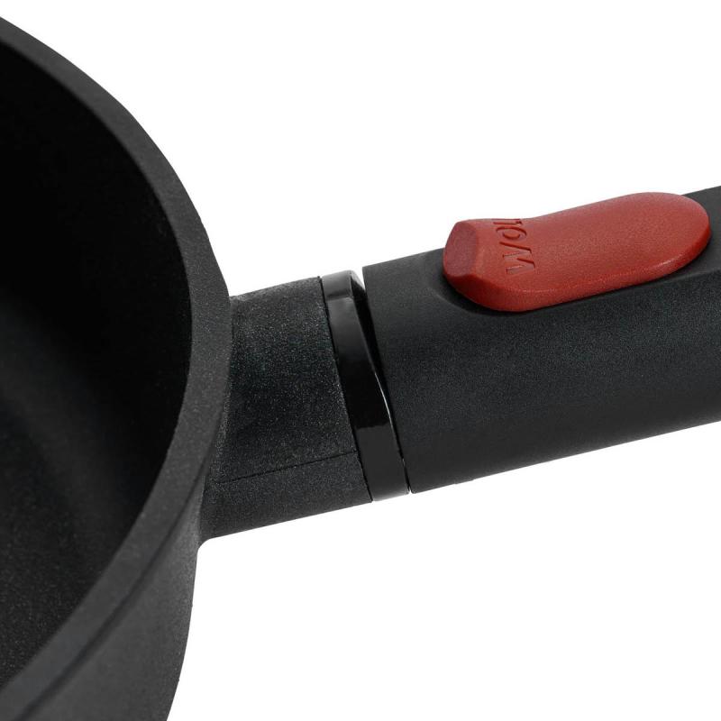 Eco logic qxr stekepanne 24 cm avtagbart håndtak svart