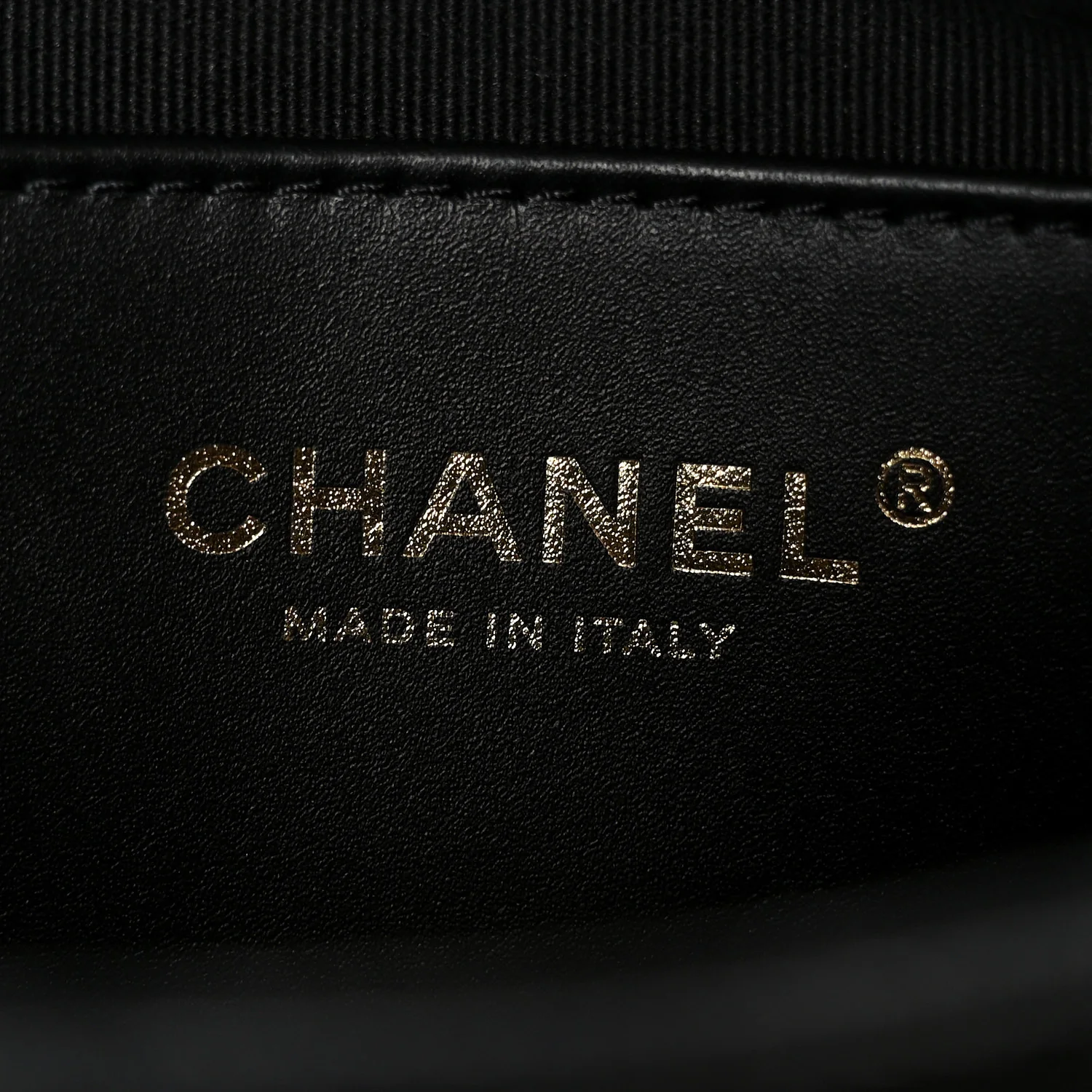 Grained Lambskin Quilted Mini Flap Black