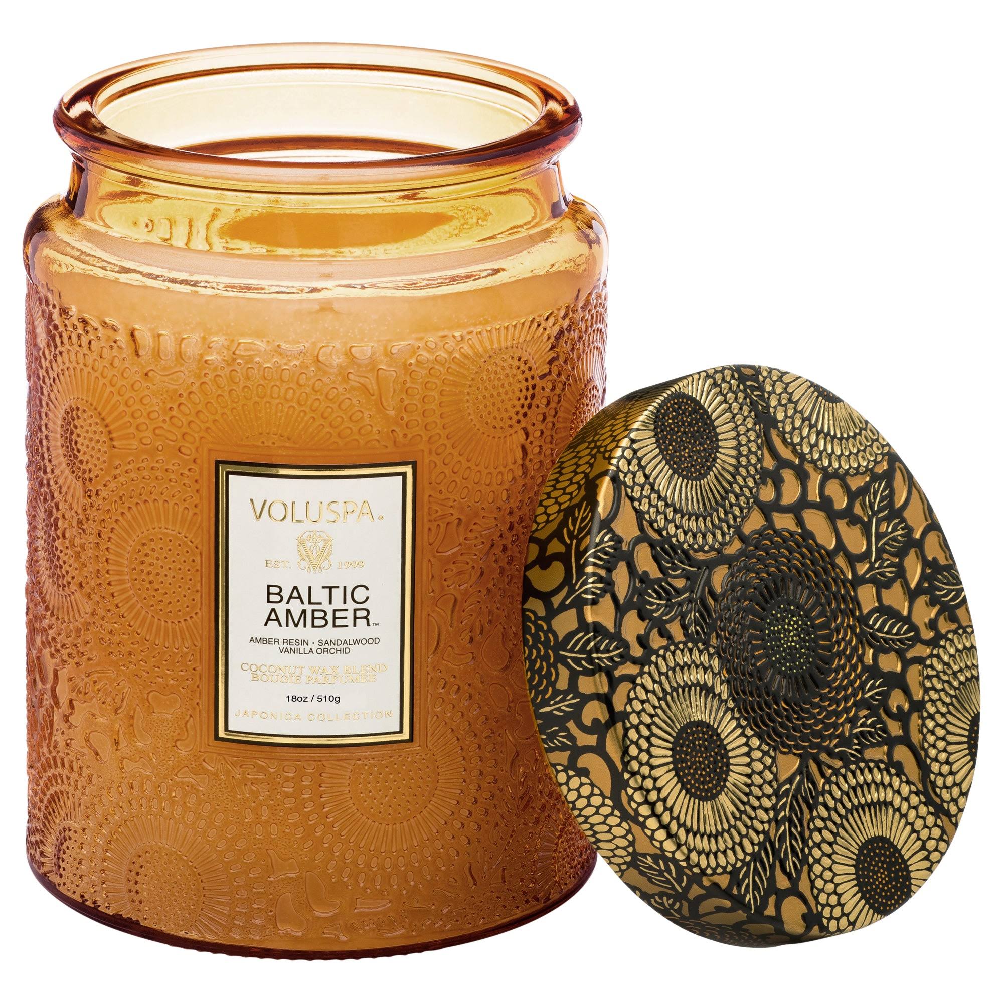 Voluspa - Baltic Amber Large Glass Jar Candle
