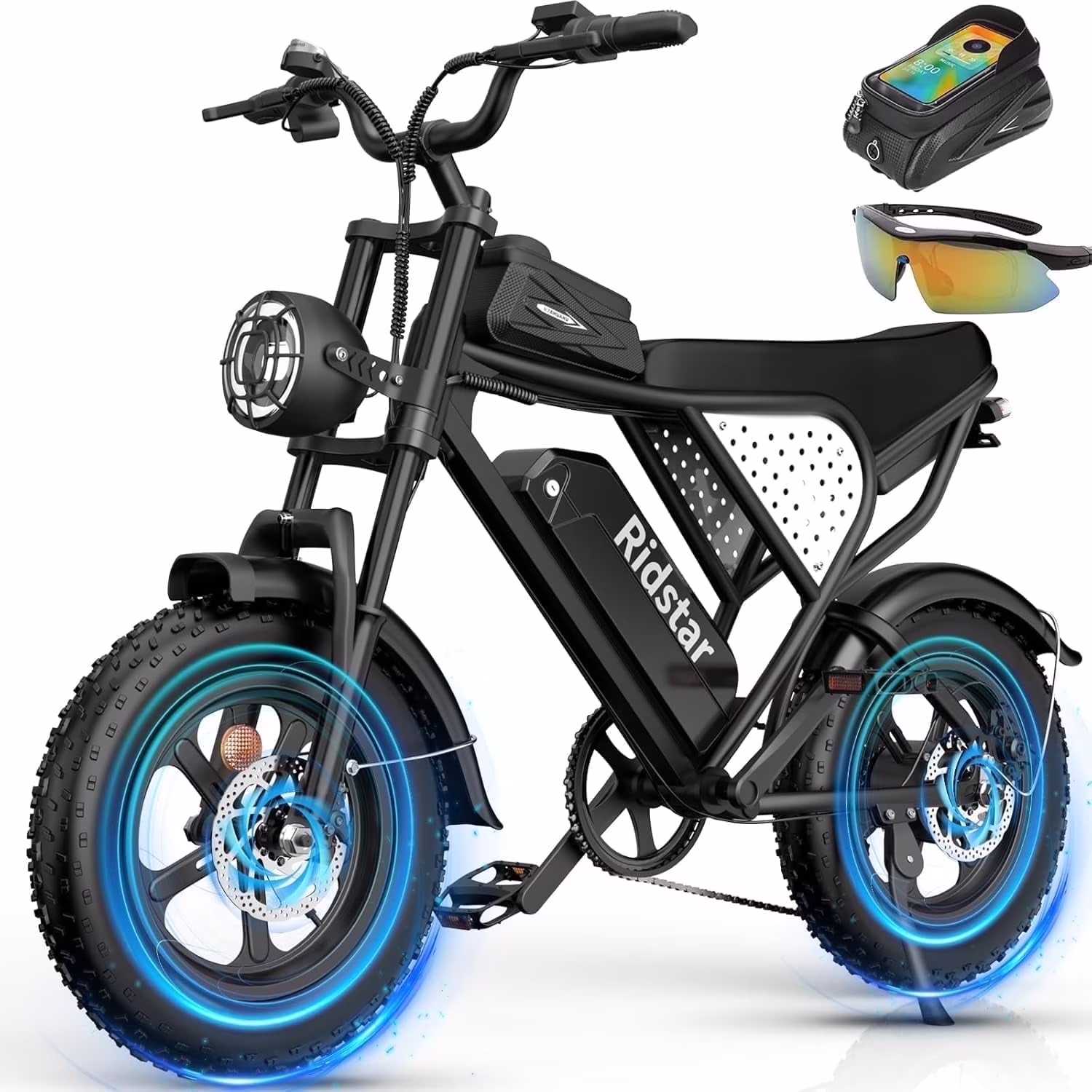 Electric Biycle for Adults,1200W 32MPH,48V 20AH Electric Dirt Bike,20" Fat Tire 7 Speed Mountain Bike UL2849(20inch-1500W-48V 20AH) - Image 5