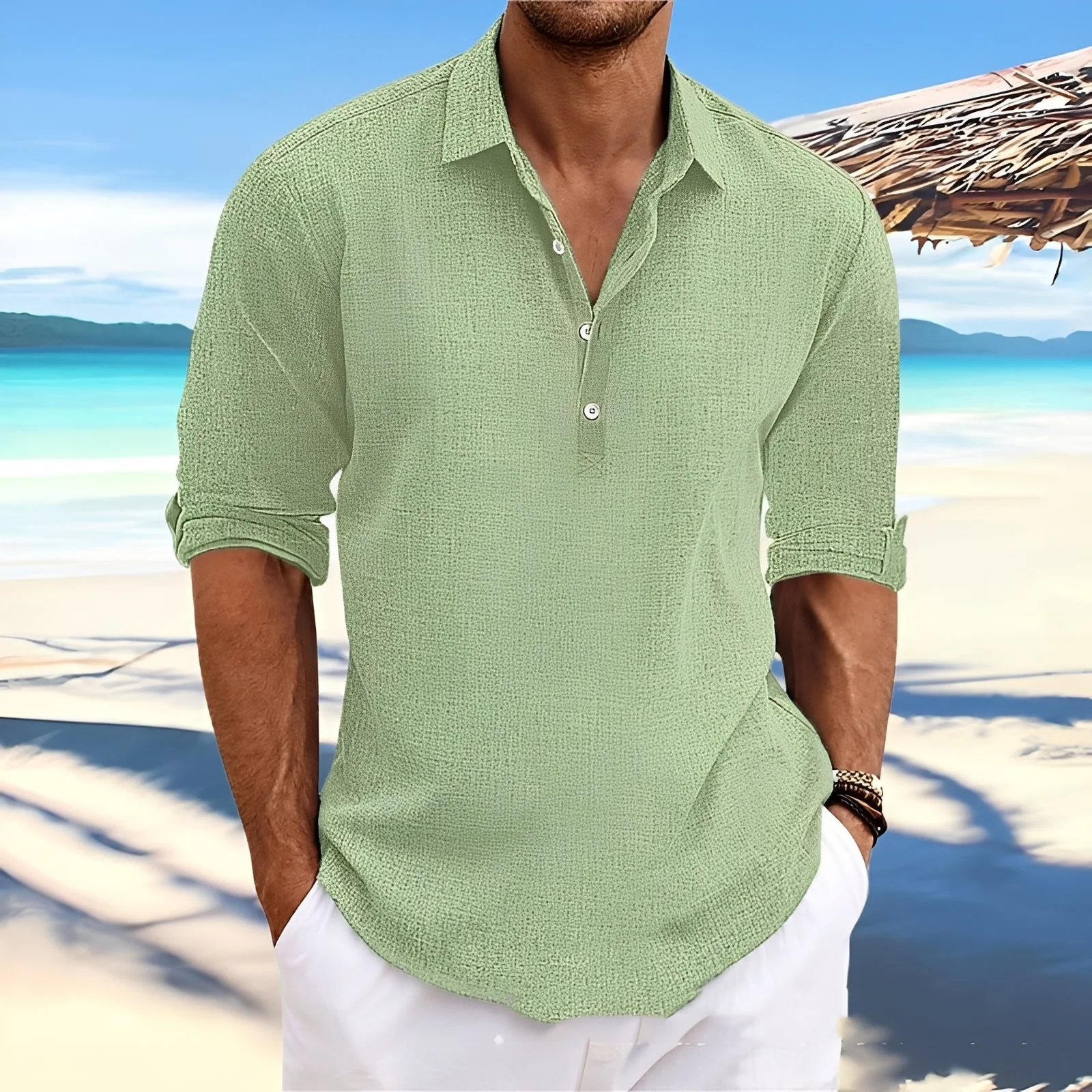 Ricky – Chemise à manches longues pour homme – pour des journées douillettes et chaudes