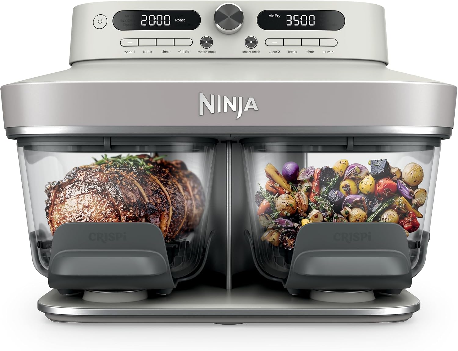 Ninja Crispi DualZone Glass Countertop Air Fryer, Cyberspace, DD101BL1