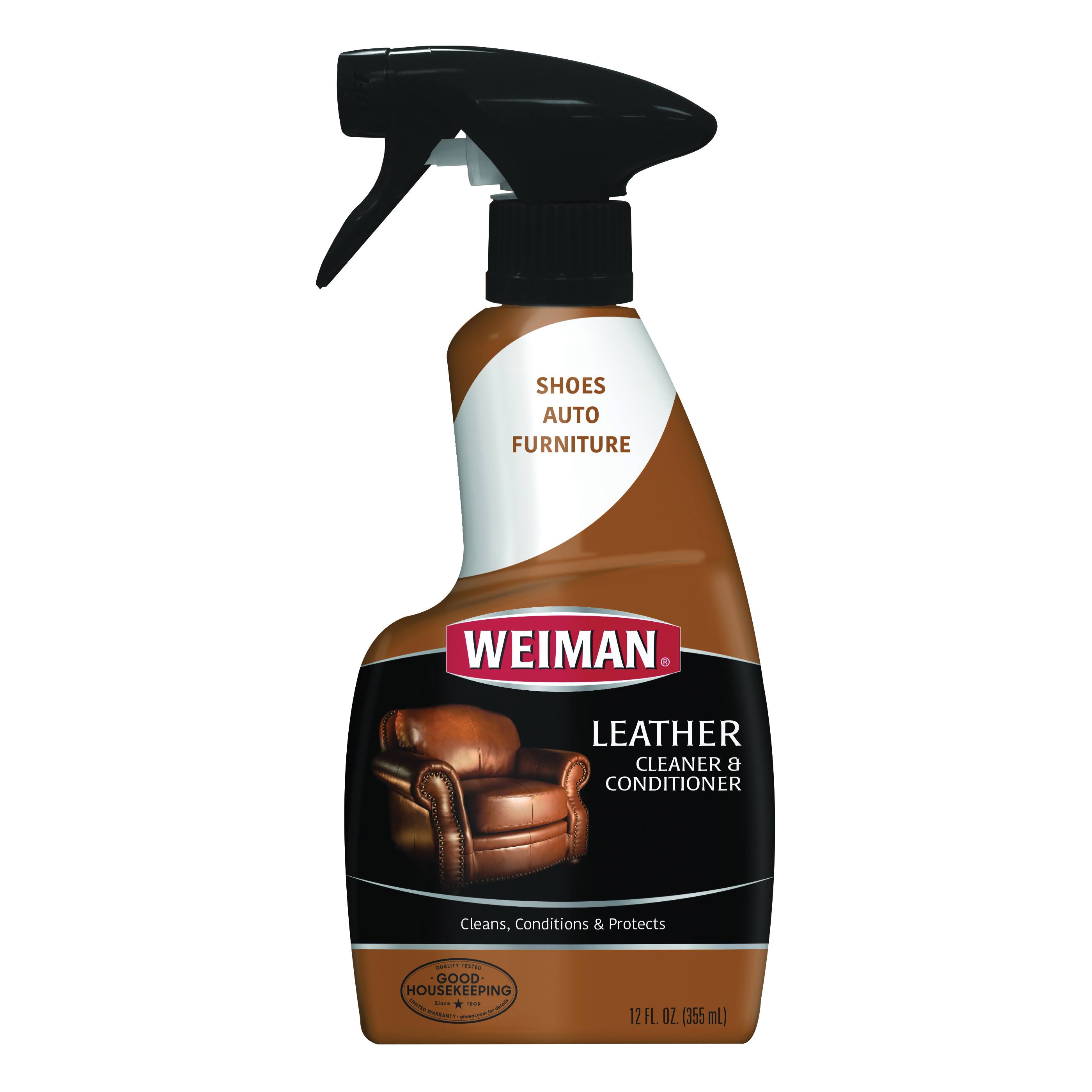 Weiman Leather Cleaner & Polish - 12 fl oz spray bottle