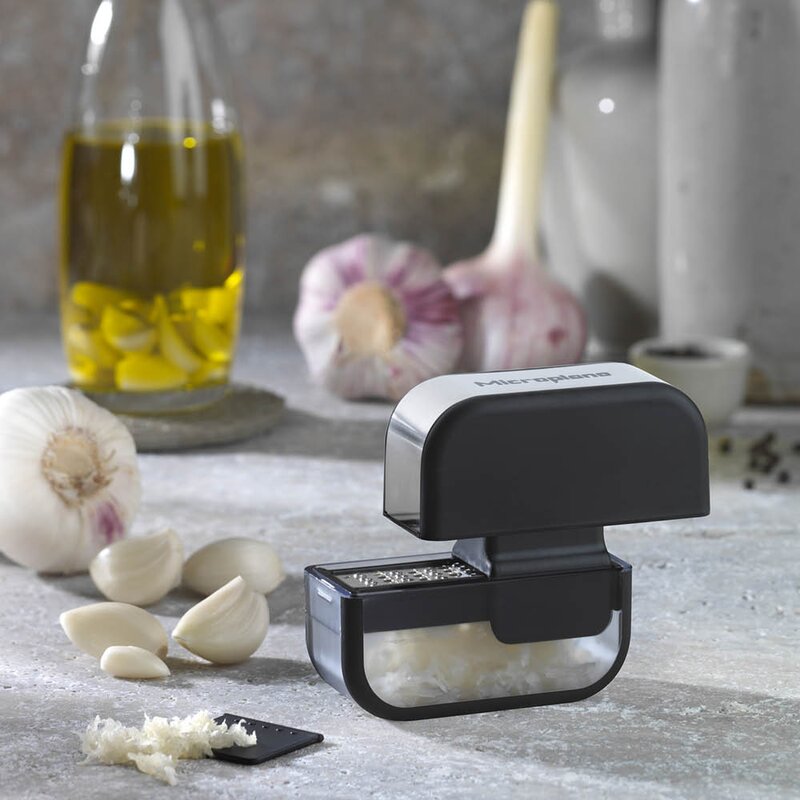 Garlic hvitløksrasp svart/stål