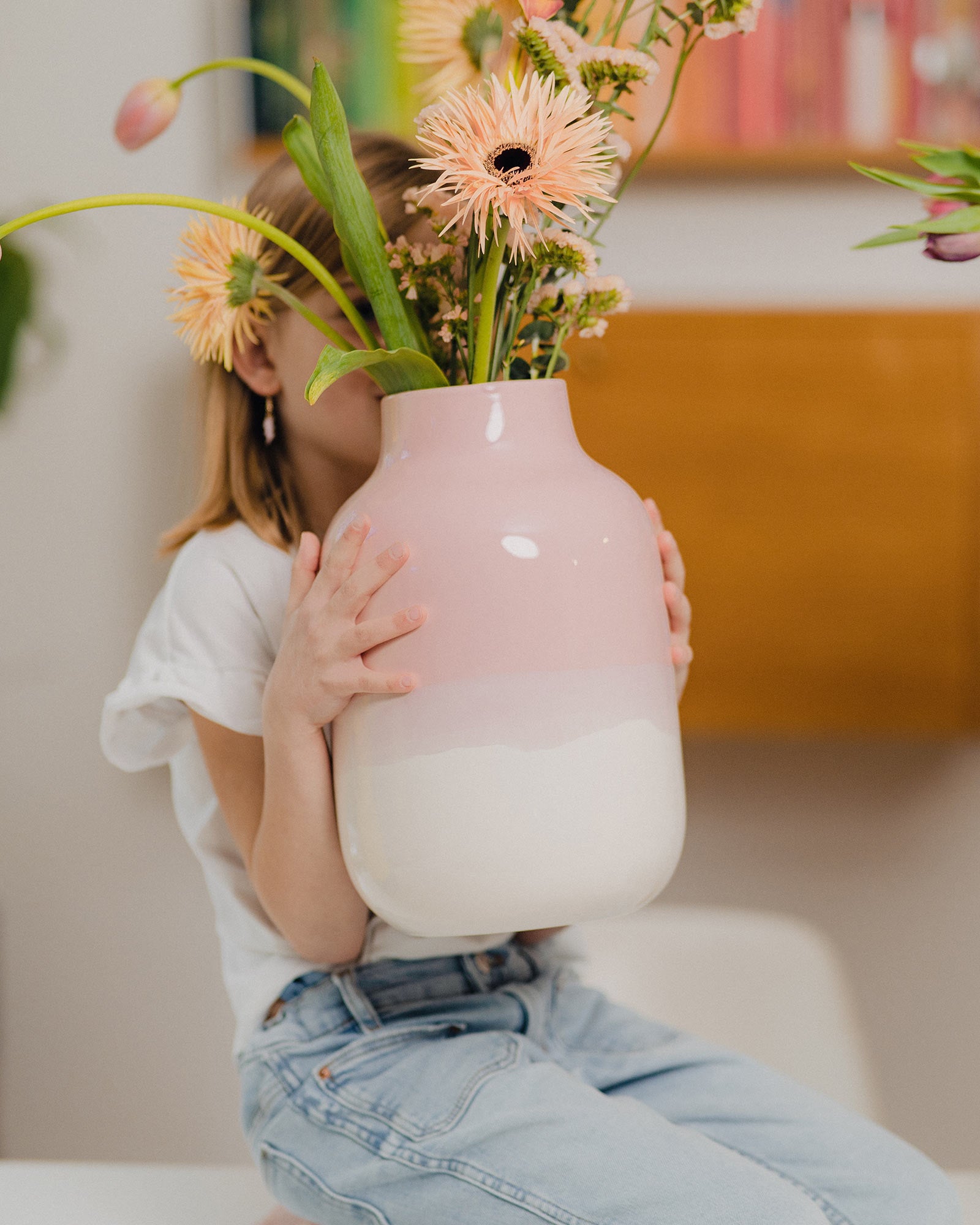 NUNO - VASE L PINK