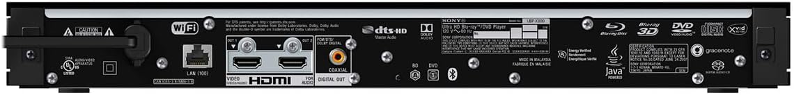 Sony UBP-X800M2 4K UHD Home Theater Streaming Blu-Ray Disc Player (UBPX800M2)  Black