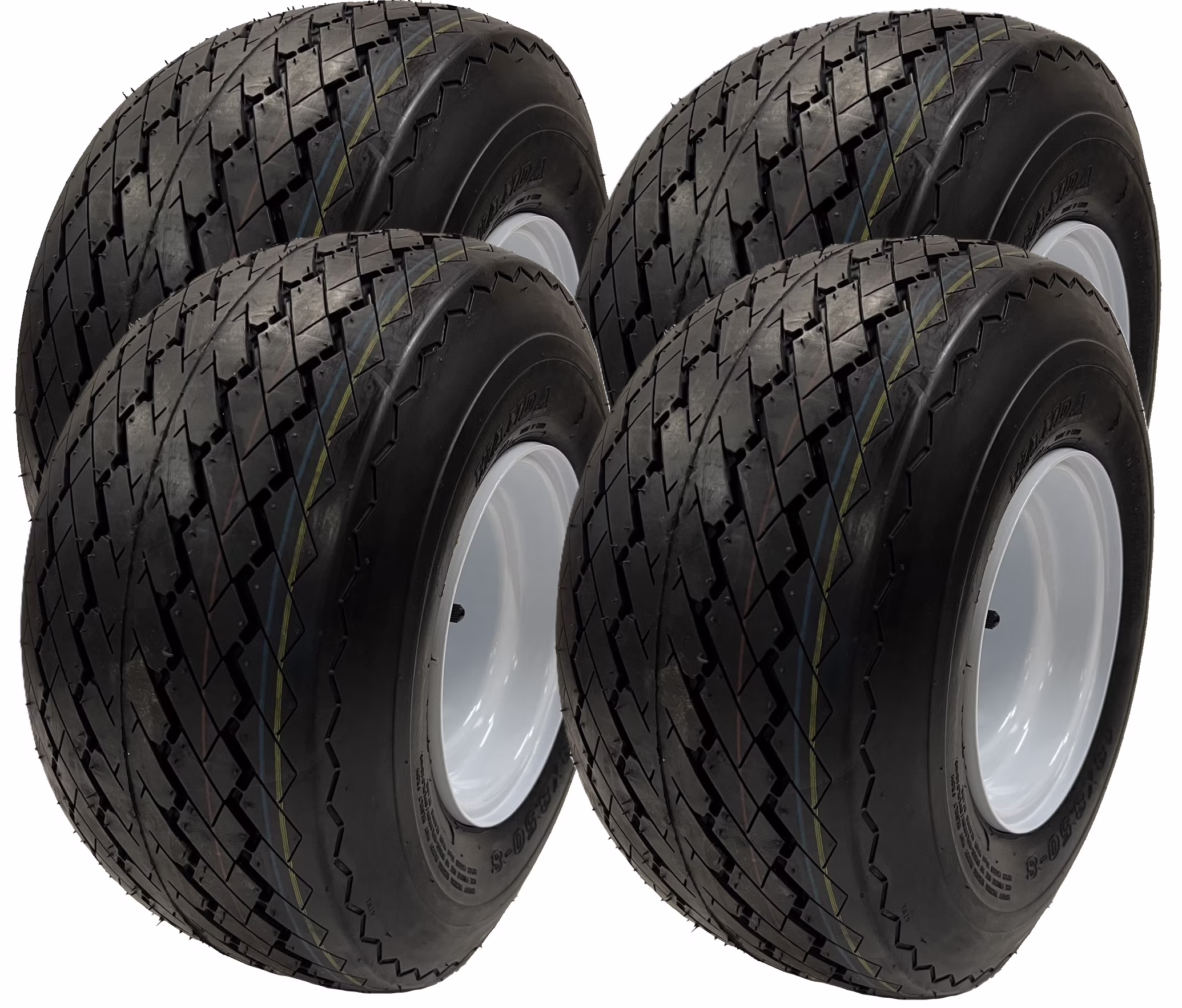Golf Cart Wheels and Tires Combo 4 Pk18x8.50 - 8 OEM 8