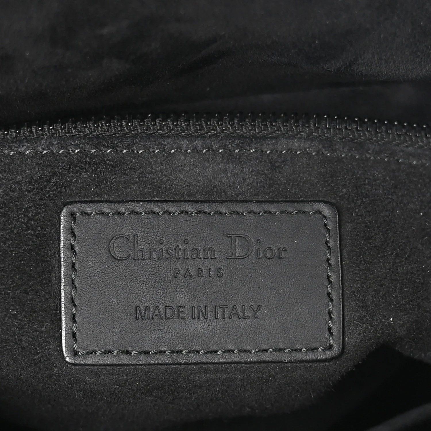 Ultra Matte Calfskin Cannage Medium Lady Dior Black