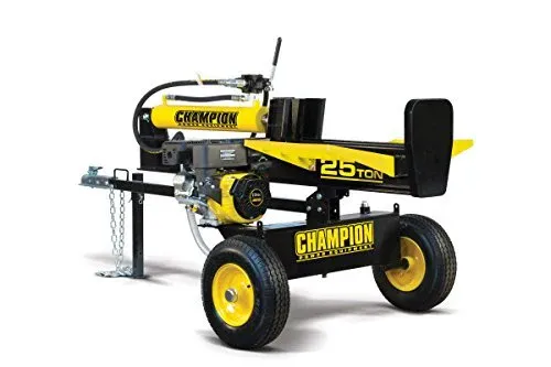 Champion Power Equipment-100251 Fendeuse de bûches à gaz horizontale/verticale à faisceau complet de 25 tonnes avec retour automatique