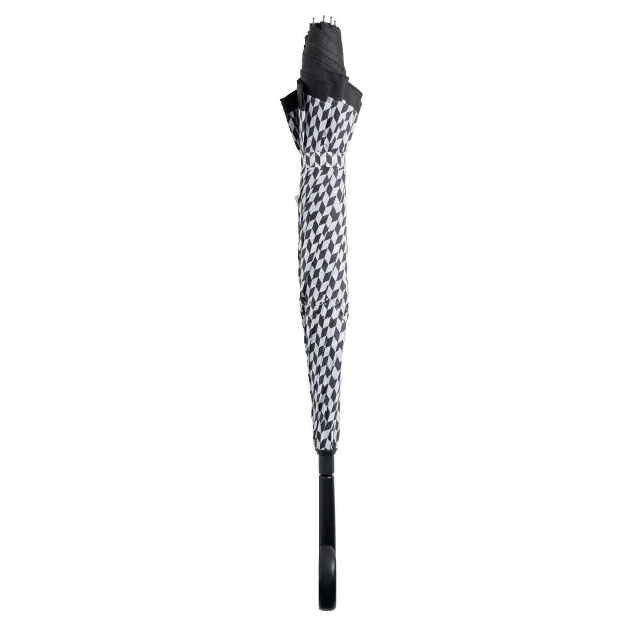 Parapluie inversé motif noir et blanc L87cm