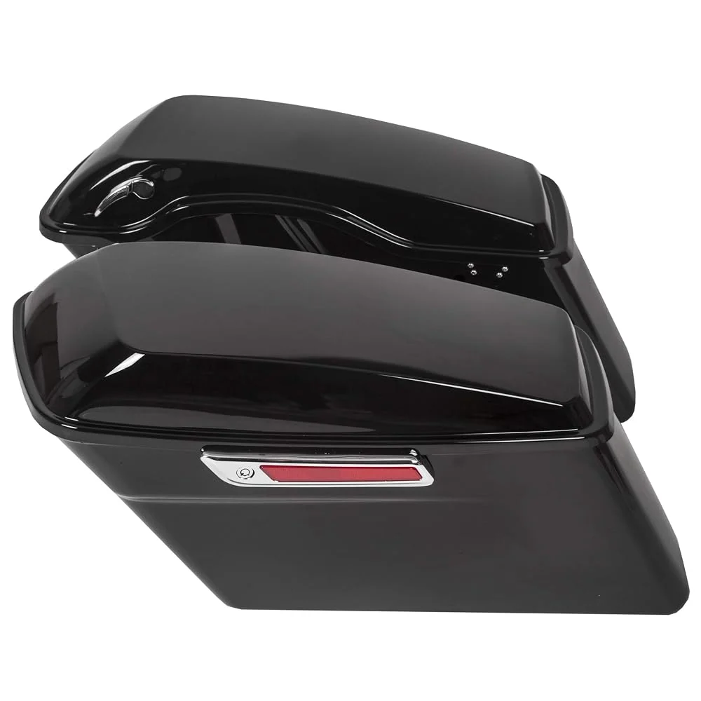 ECOTRIC Hard Saddle Bags Trunk Compatible with 1993-2013 Harley Touring