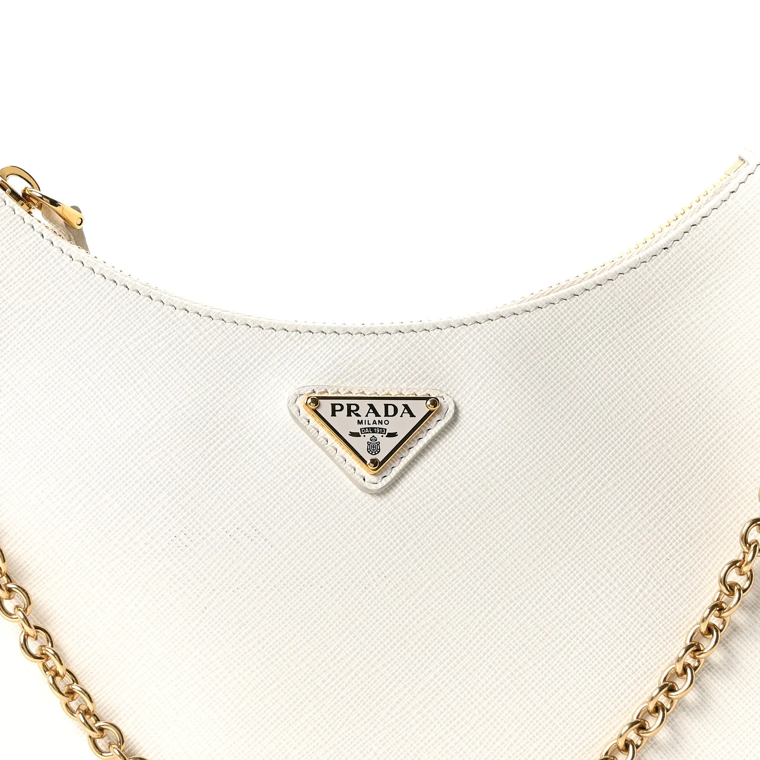 Saffiano Re-Edition 2005 Shoulder Bag White