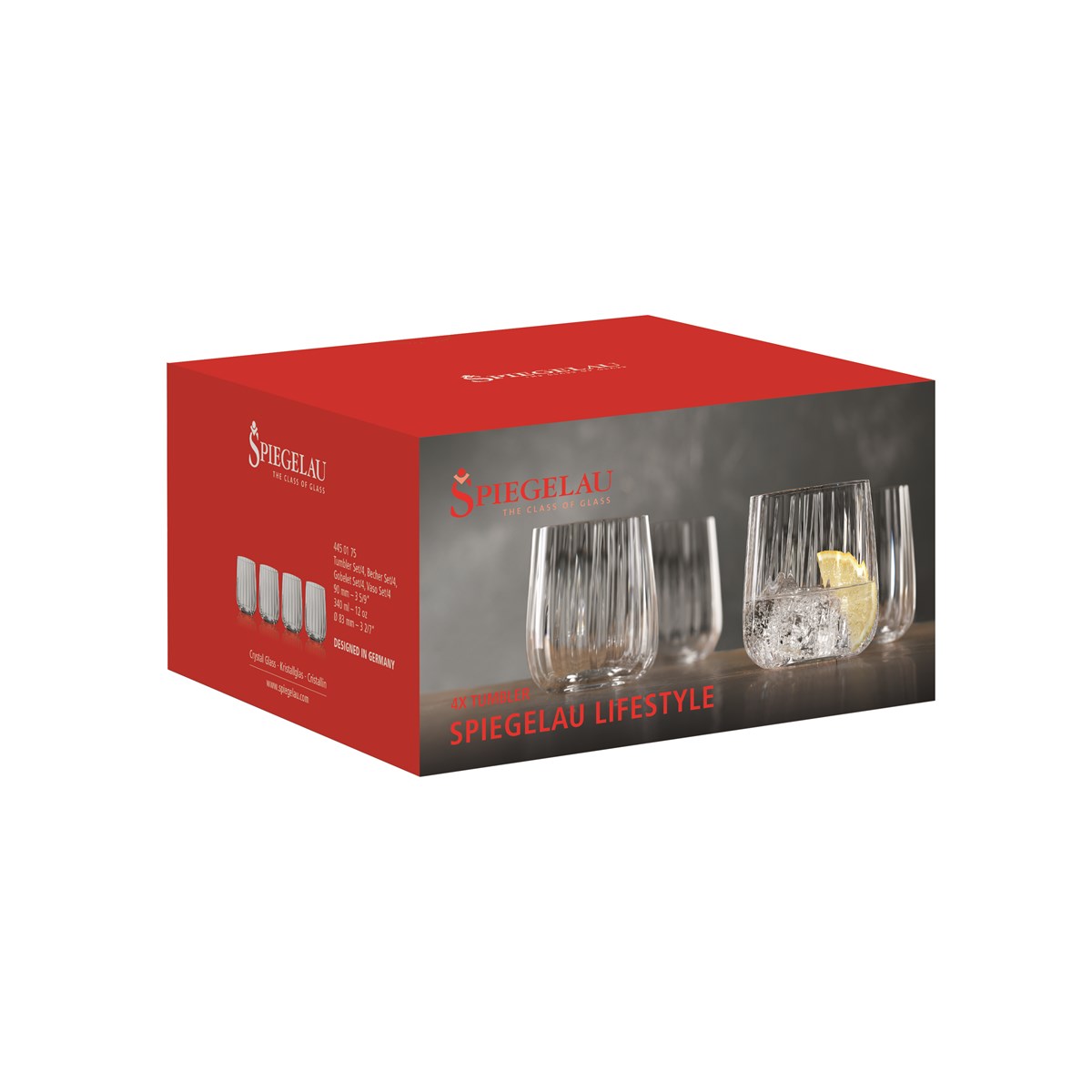Lifestyle whiskyglass 34 cl 4 stk