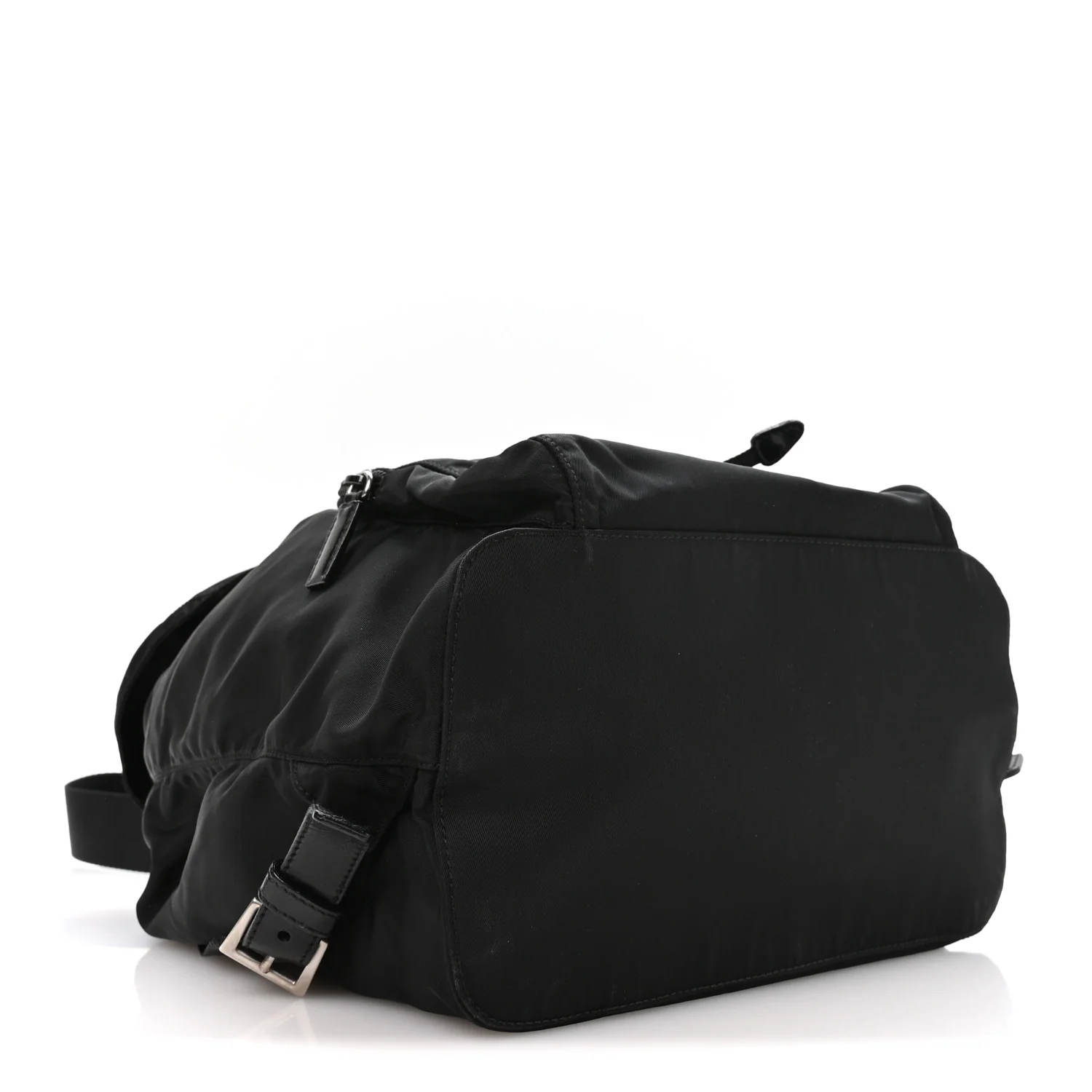 Tessuto Nylon Vela Cinch Backpack Black
