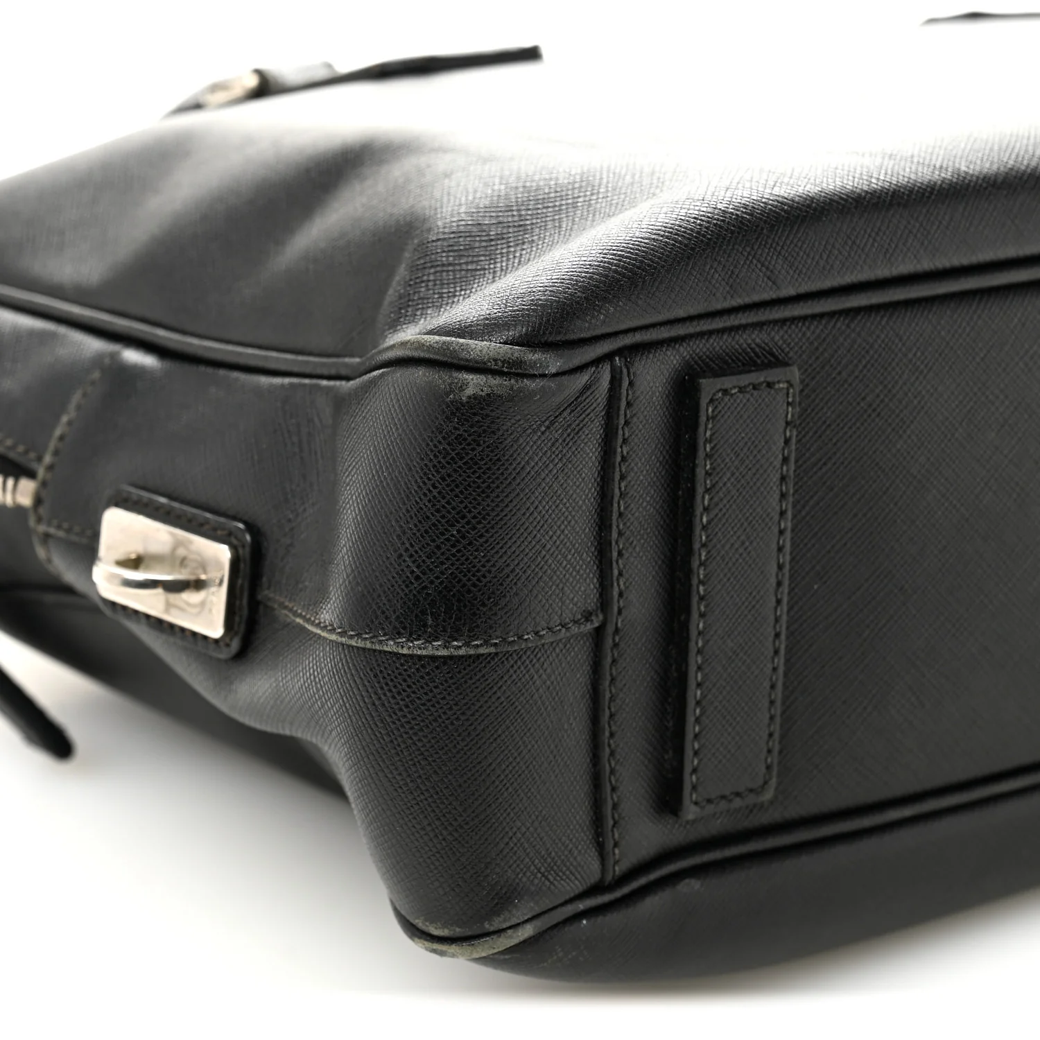 Saffiano Travel Briefcase Black