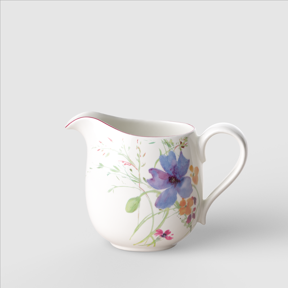 Mariefleur Creamer - Multi-colored, 9.2 oz, Premium Porcelain