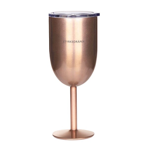 Termo vinglass STYRKEDRÅPER 40 cl roségull