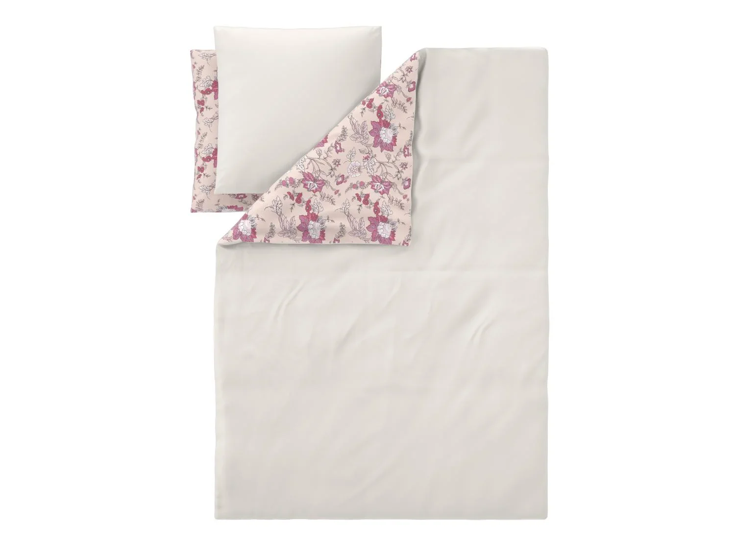LIVARNO Parure de lit ou parure de lit double face en satin, 260 x 240 cm