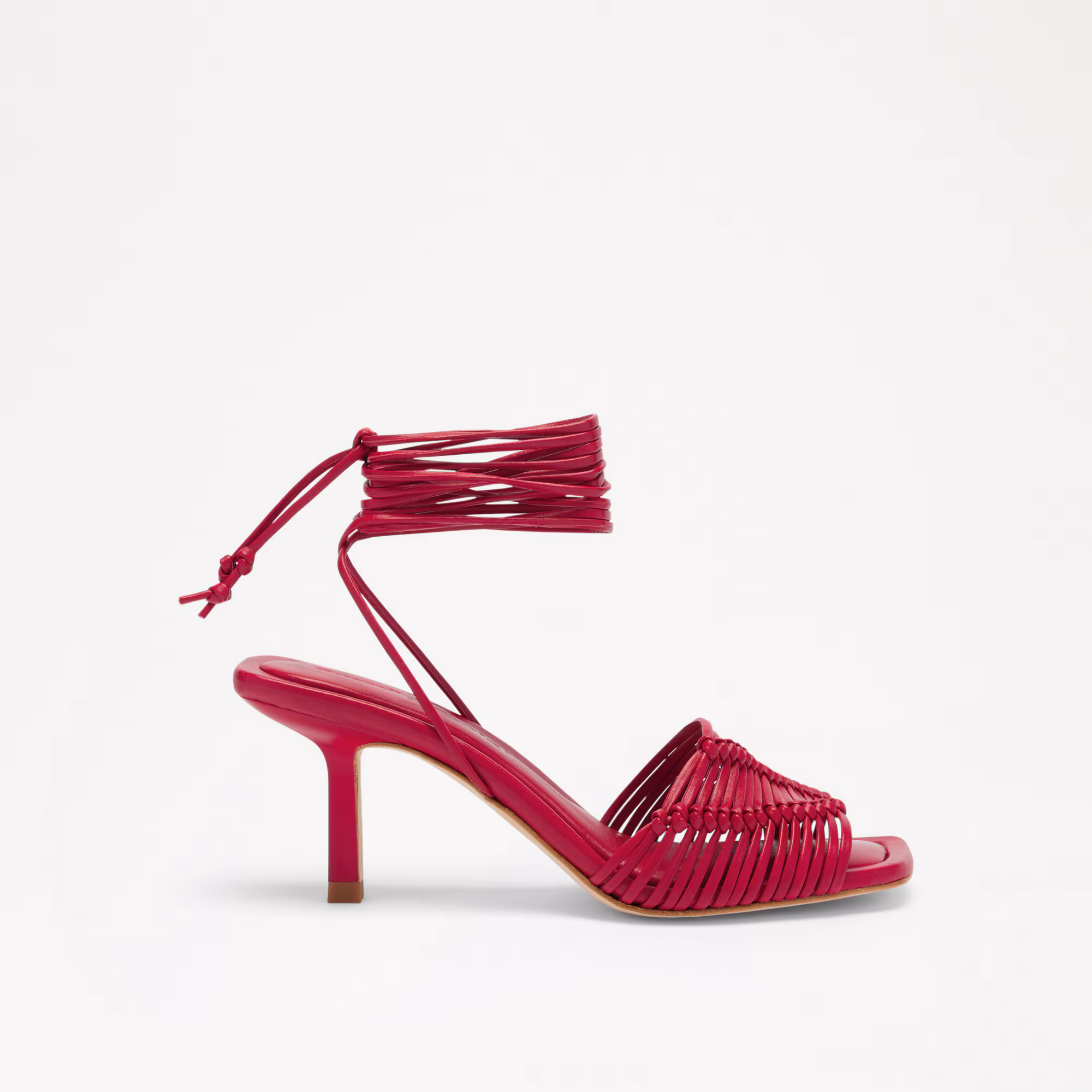 Angelbank<br>Lace Up Heeled Sandal