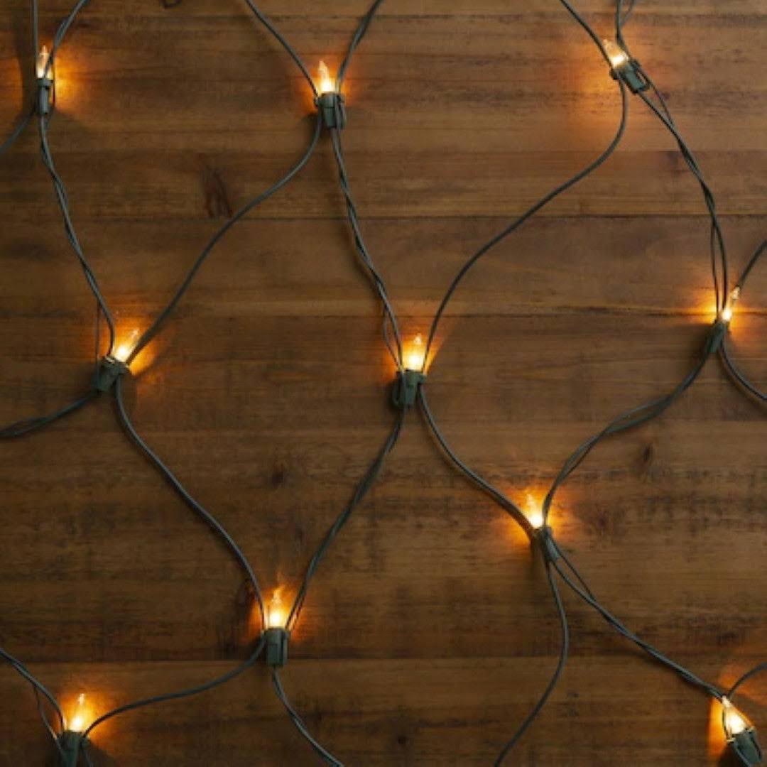 GE - String-A-Long Clear 4' x 6' Net Light Set, 150-Lights