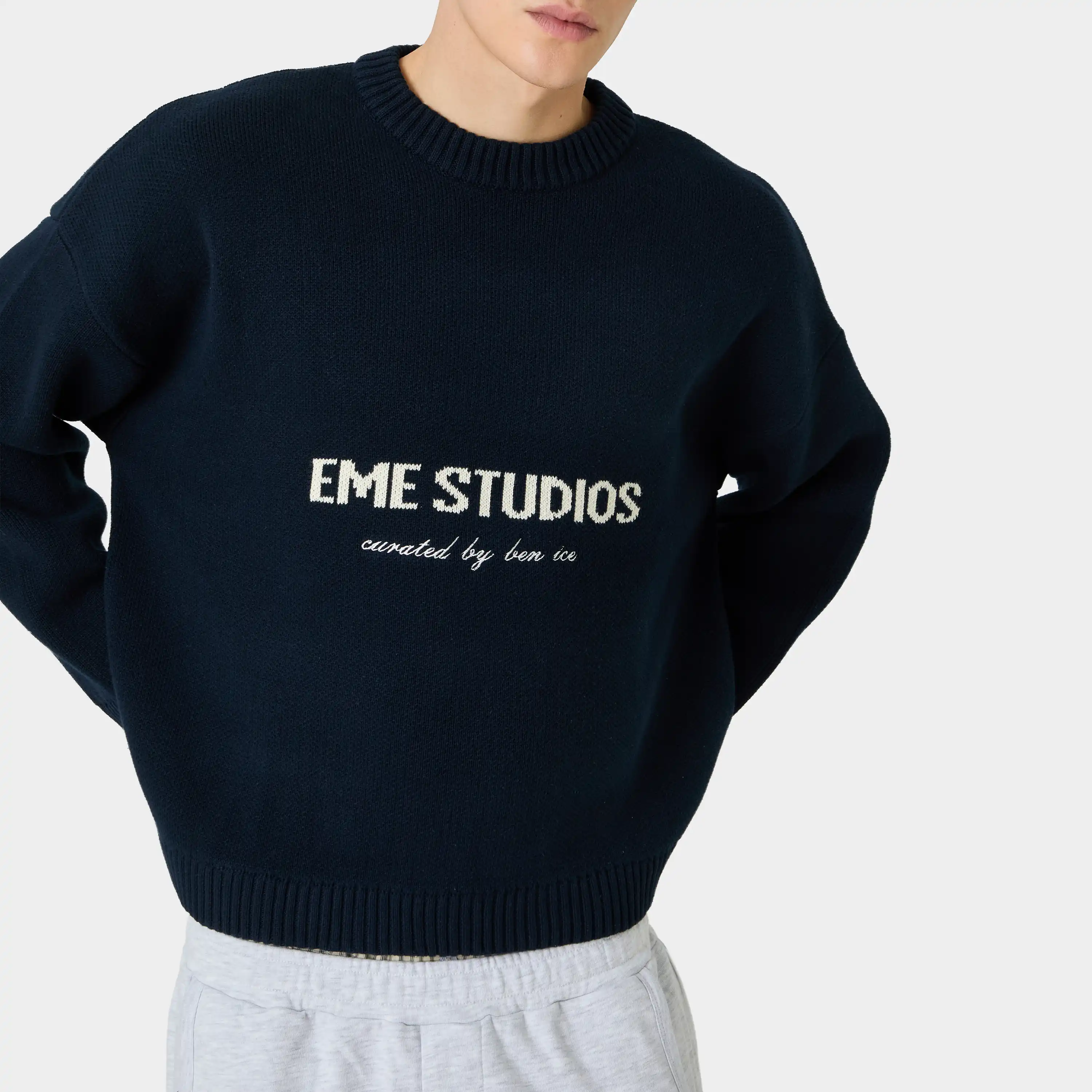 Master Navy Knit Sweater