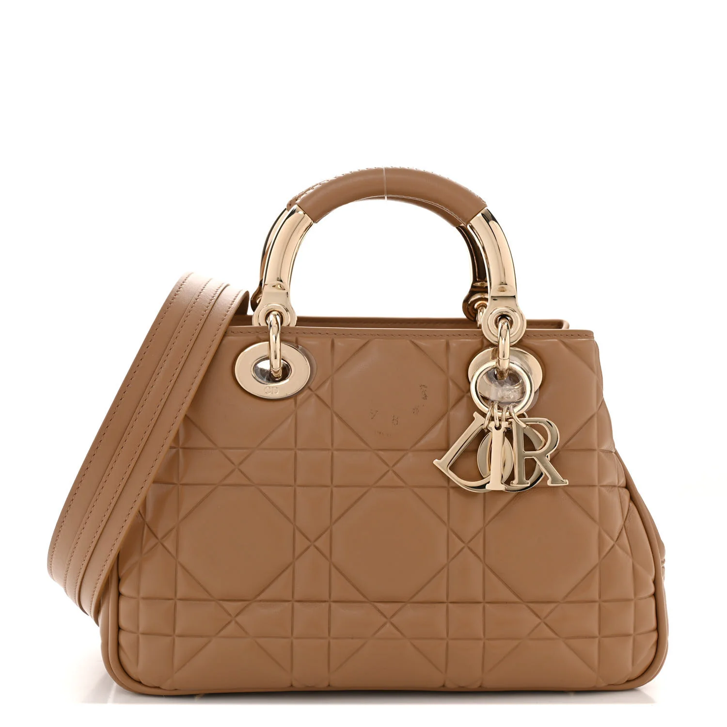 Calfskin Cannage Small The Lady 95.22 Beige