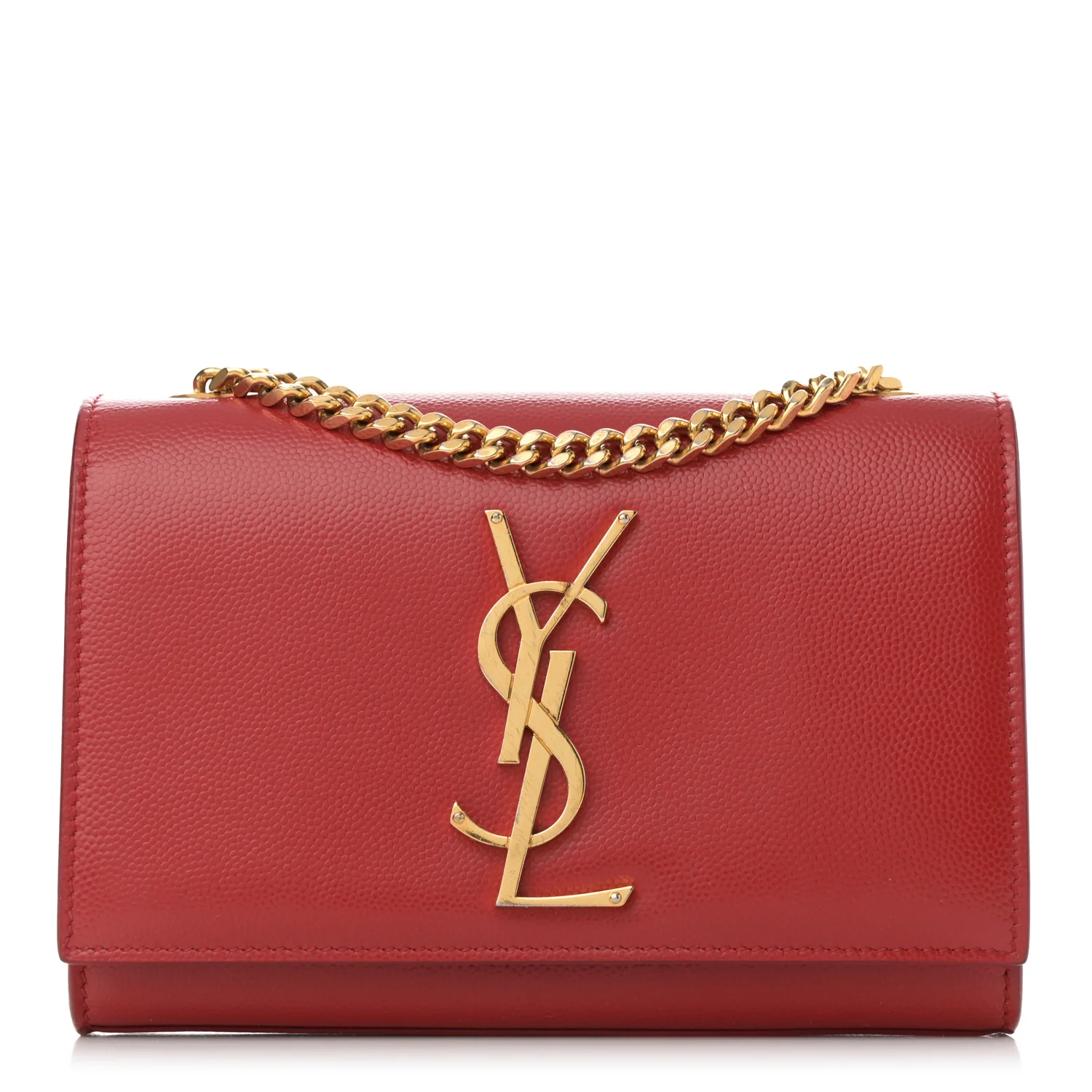 Grain De Poudre Small Monogram Kate Satchel Red